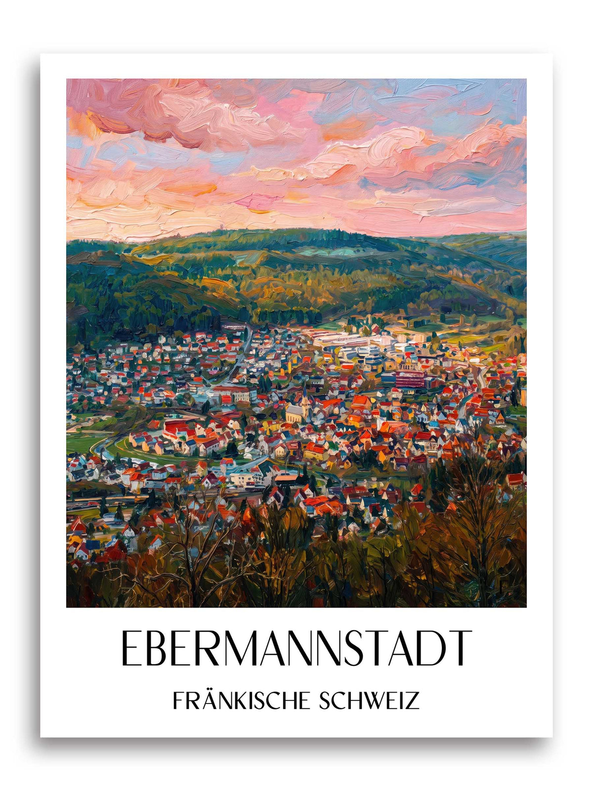 ebermannstadt-fränkische-schweiz-deutschland-poster-oil-painting-oelgemaelde