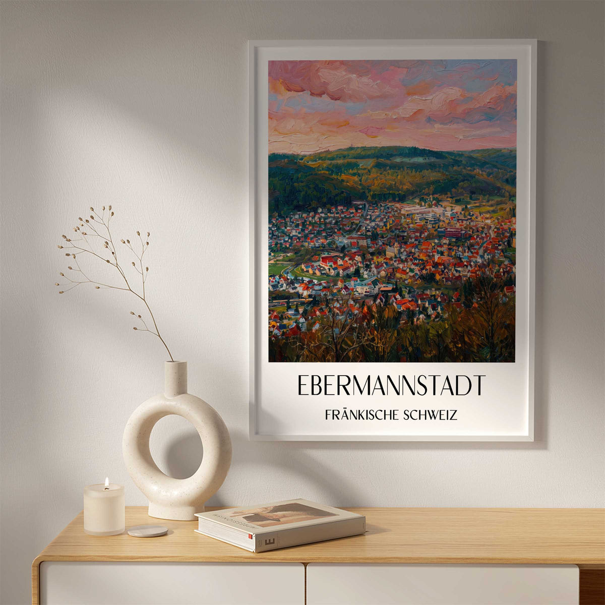 ebermannstadt-fränkische-schweiz-deutschland-poster-oil-painting-oelgemaelde