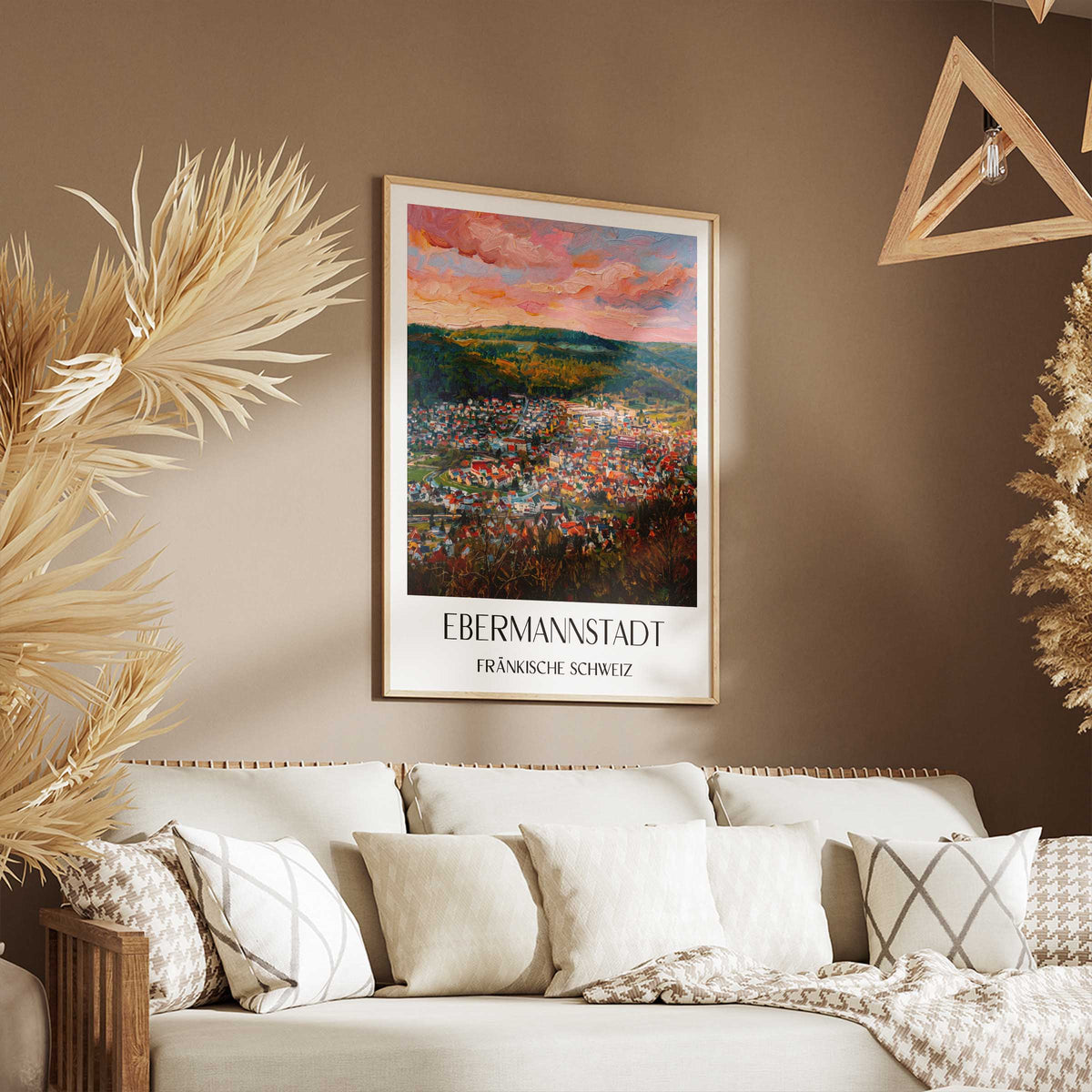 ebermannstadt-fränkische-schweiz-deutschland-poster-oil-painting-oelgemaelde