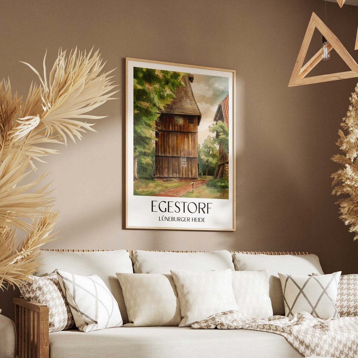 egestorf-lüneburger-heide-deutschland-poster-aquarell