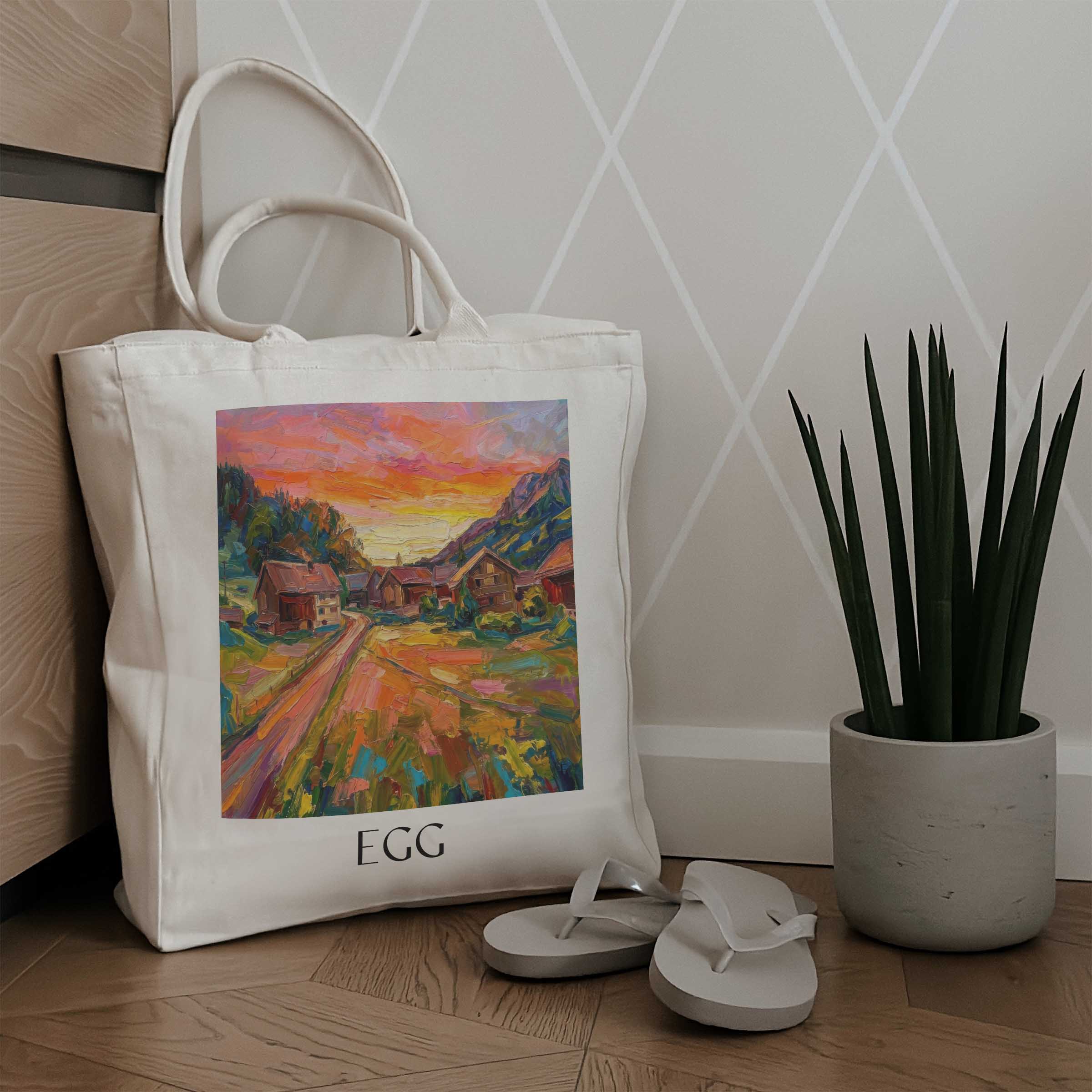 egg-bregenzerwald-österreich-einkaufstasche-oil-painting-oelgemaelde