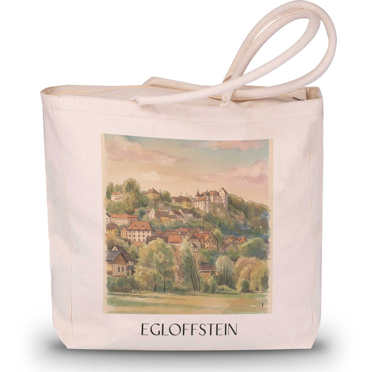 egloffstein-oberfranken-deutschland-einkaufstasche-aquarell