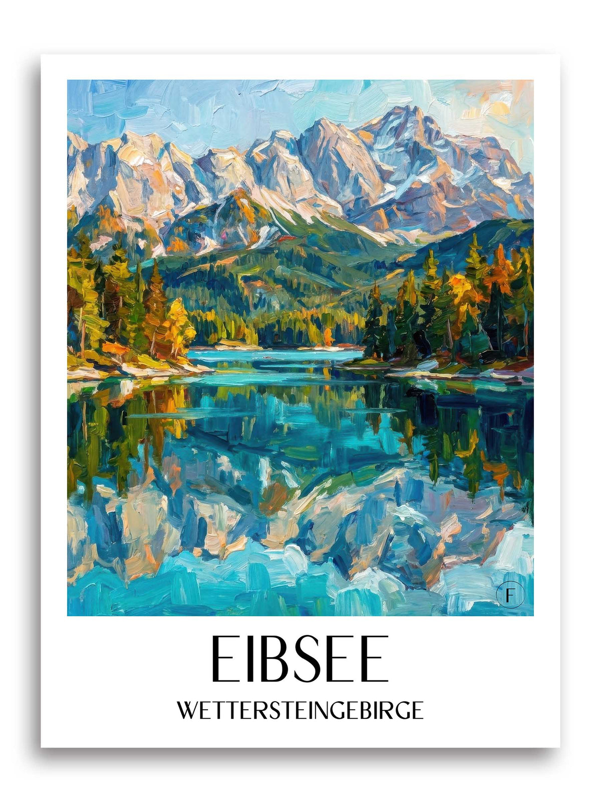 eibsee-wettersteingebirge-deutschland-poster-oil-painting-oelgemaelde