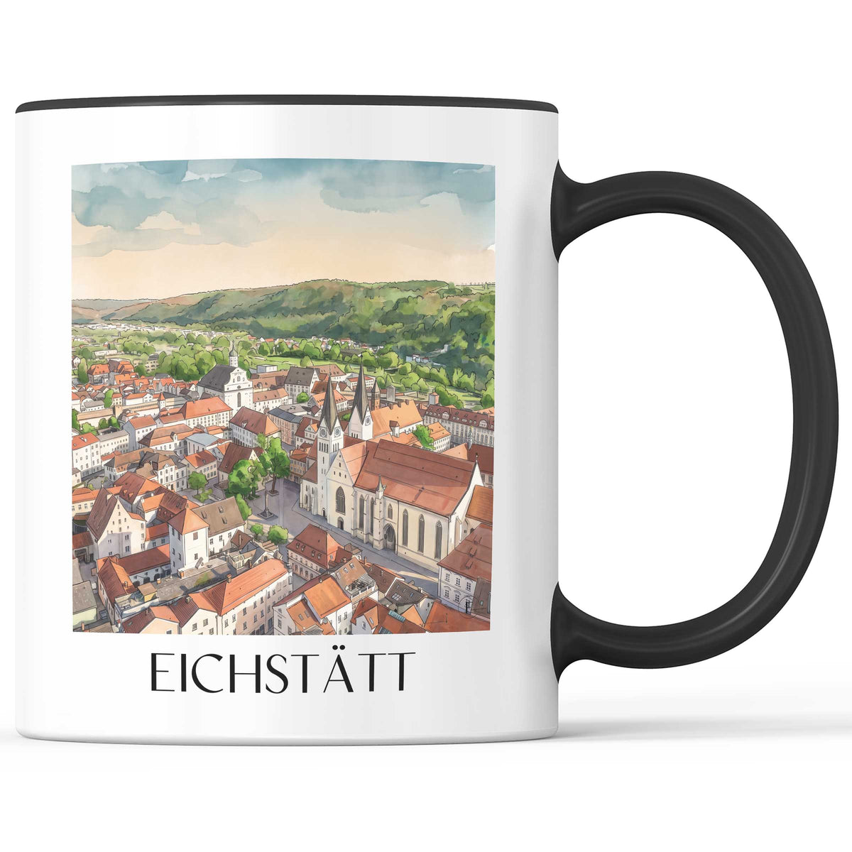 eichstätt-altmühltal-deutschland-kaffeebecher-aquarell
