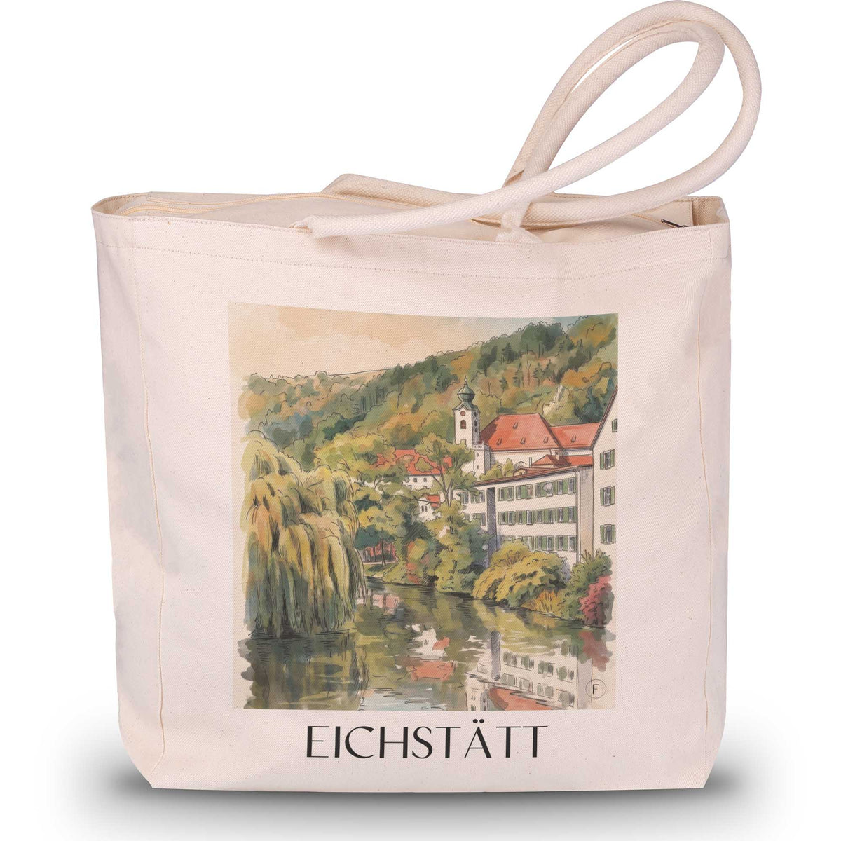 eichstätt-altmühltal-deutschland-einkaufstasche-aquarell