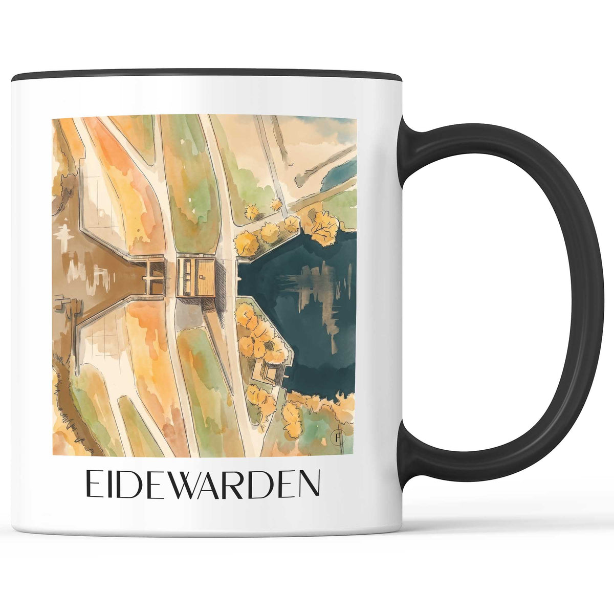 eidewarden-cuxhaven-deutschland-kaffeebecher-aquarell