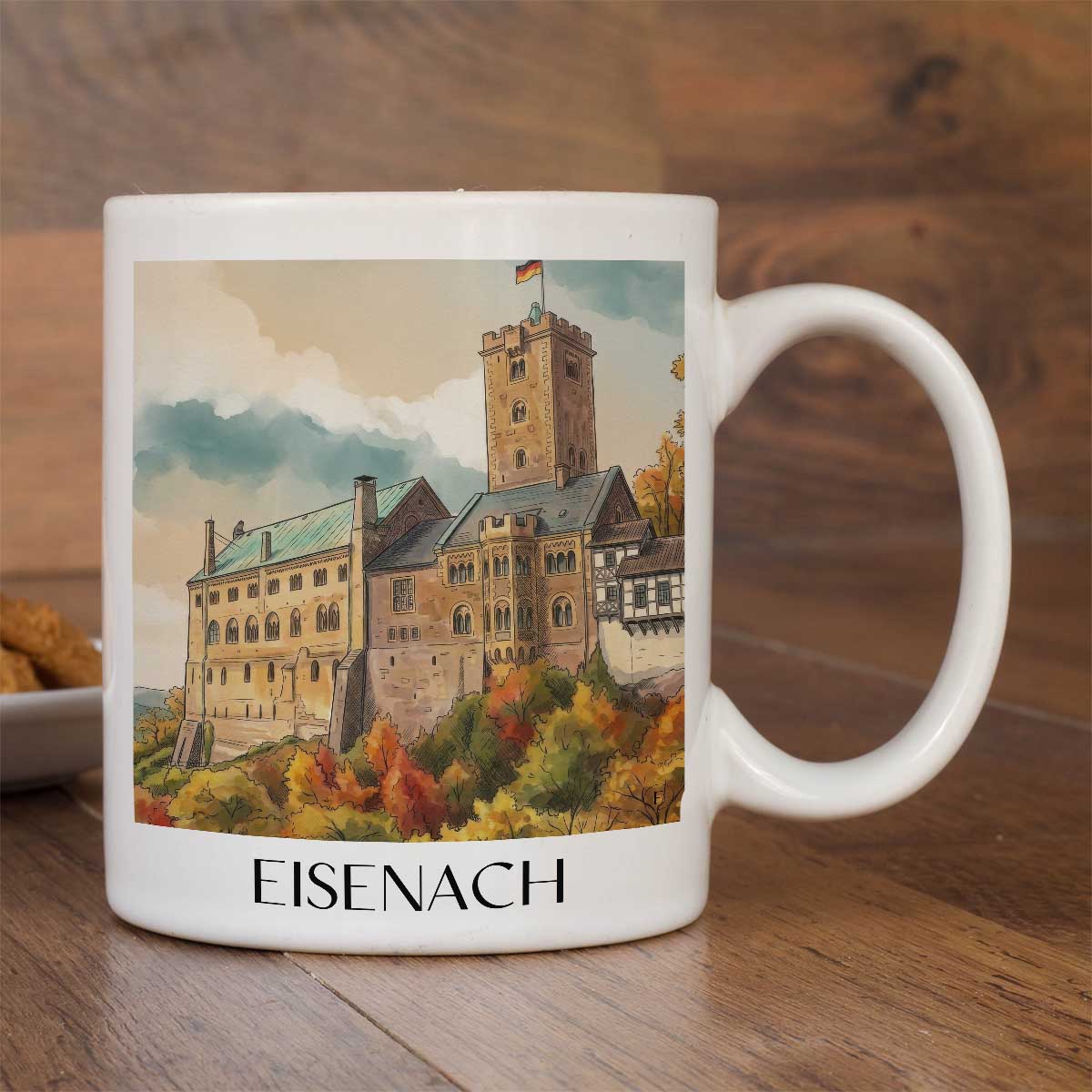 eisenach-wartburg-deutschland-kaffeebecher-aquarell