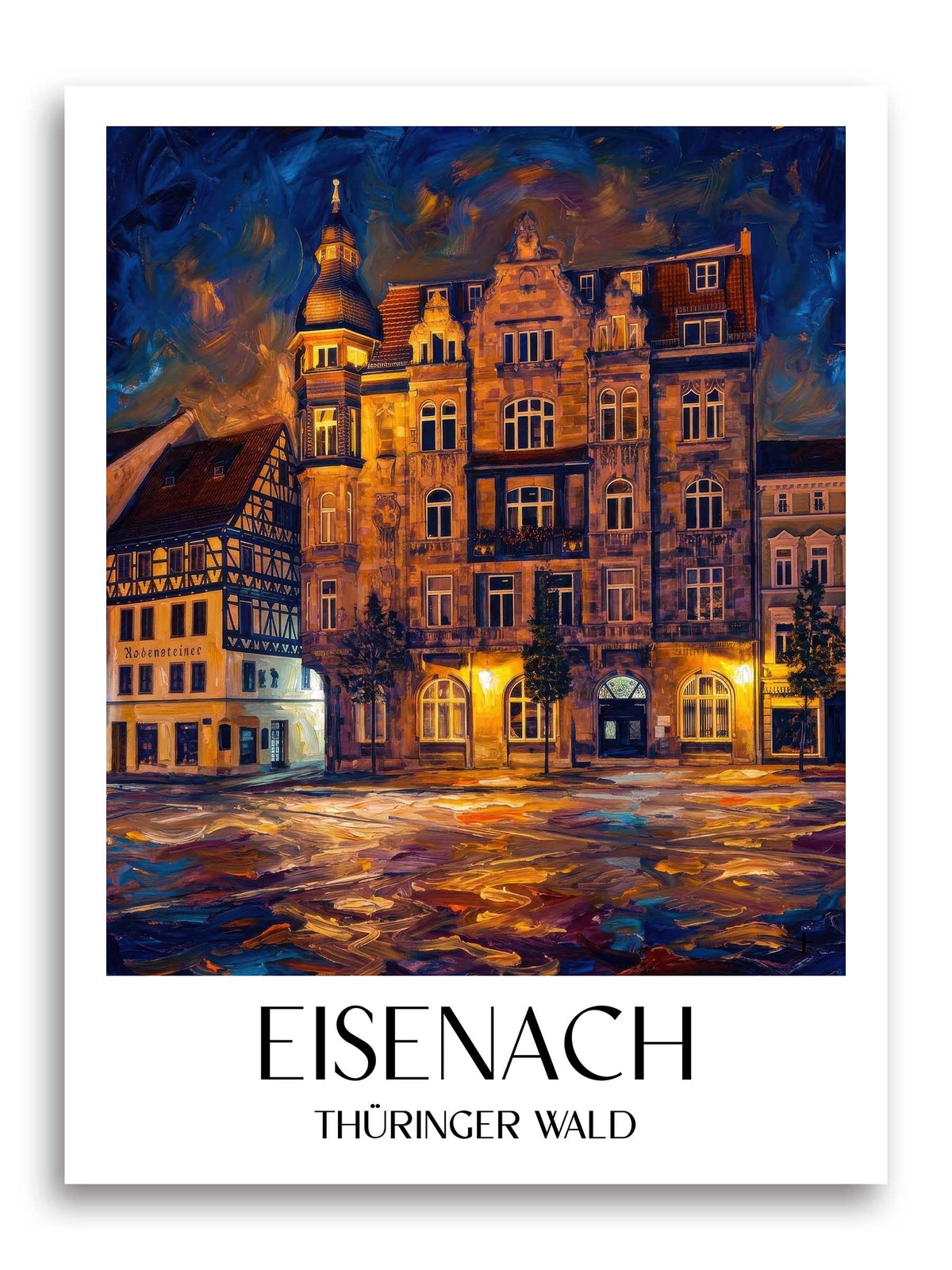 eisenach-thüringer-wald-deutschland-poster-oil-painting-oelgemaelde