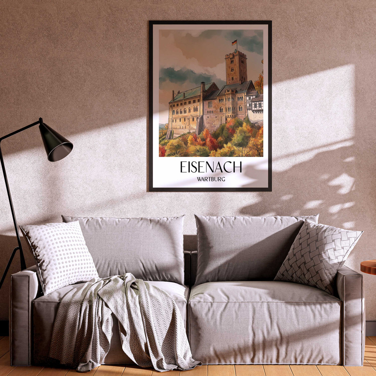 eisenach-wartburg-deutschland-poster-aquarell