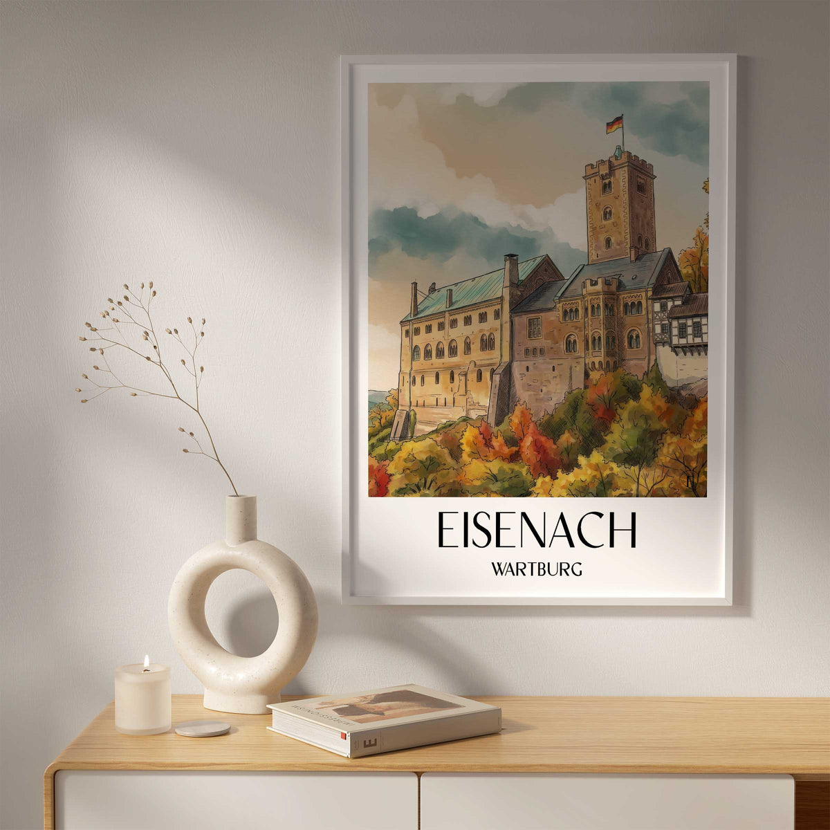 eisenach-wartburg-deutschland-poster-aquarell
