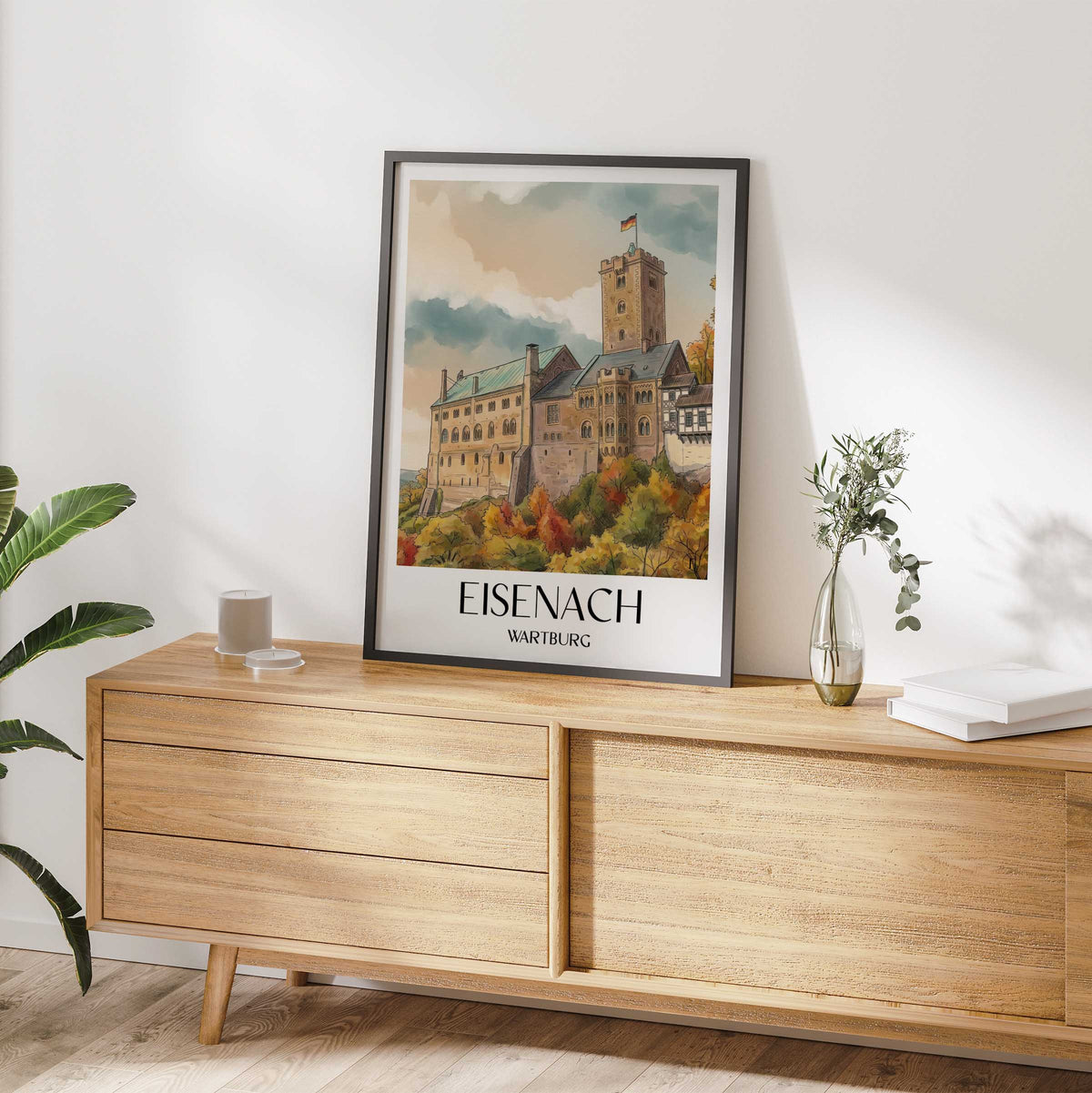 eisenach-wartburg-deutschland-poster-aquarell