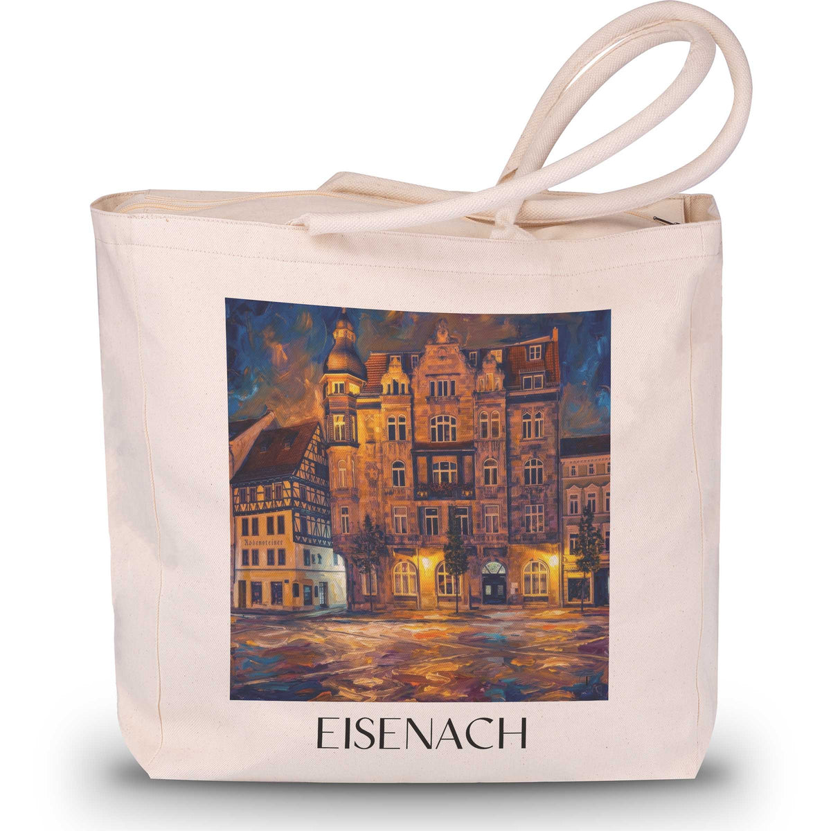 Eisenach Shopping Tasche - Thüringer Wald - Deutschland Tote Bag - Einkaufstasche im Ölgemälde Stil - favplace