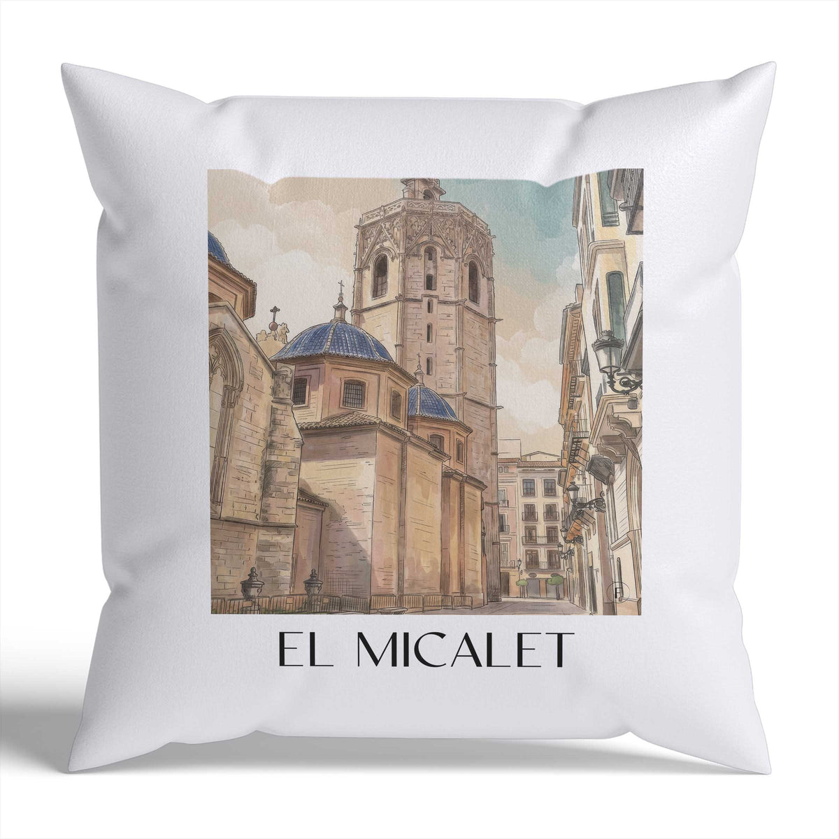 el-micalet-valencia-spanien-kissenbezug-aquarell