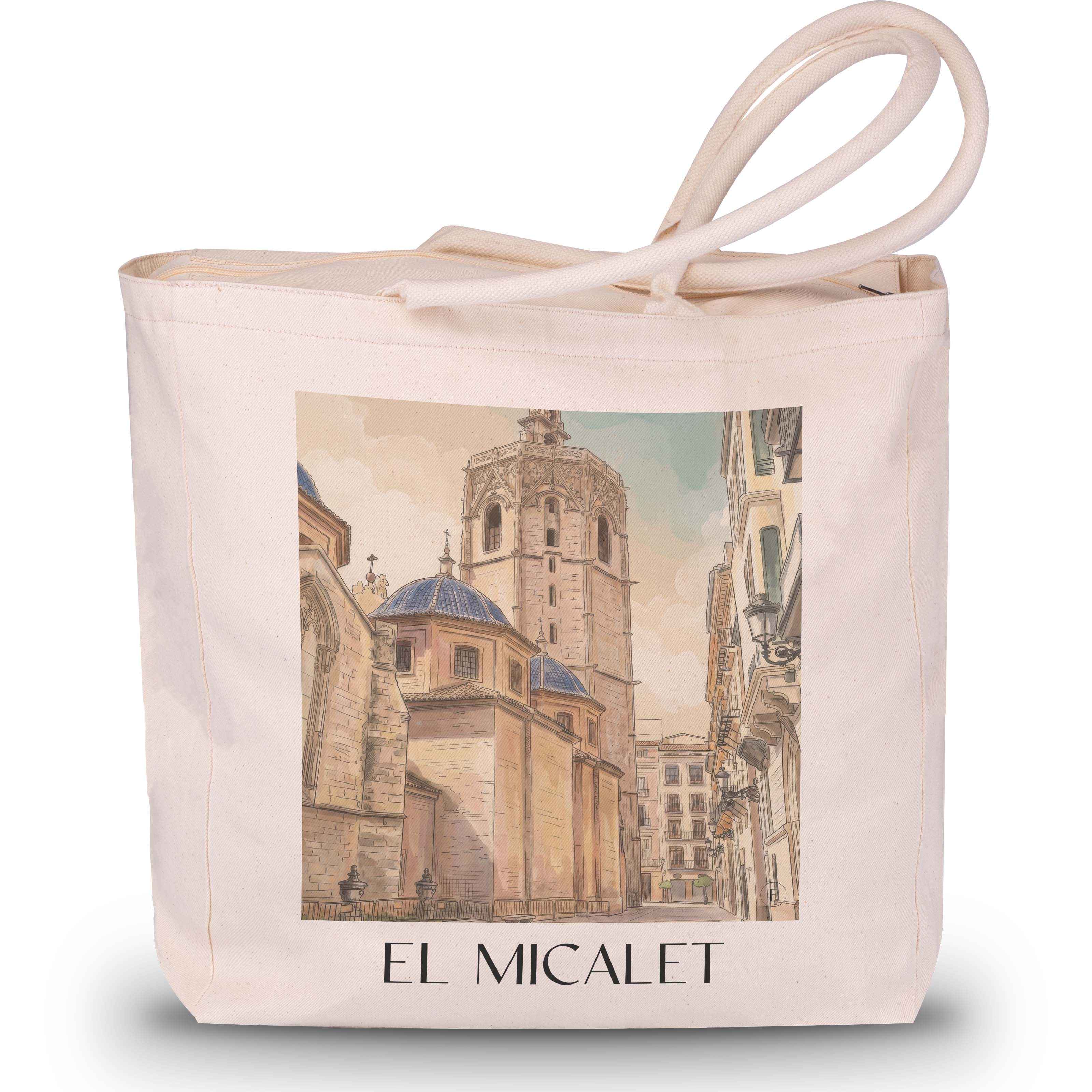el-micalet-valencia-spanien-einkaufstasche-aquarell