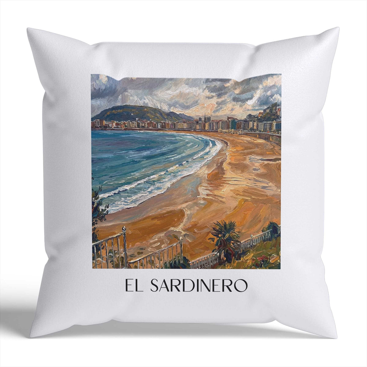 el-sardinero-santander-spanien-kissenbezug-oil-painting-oelgemaelde