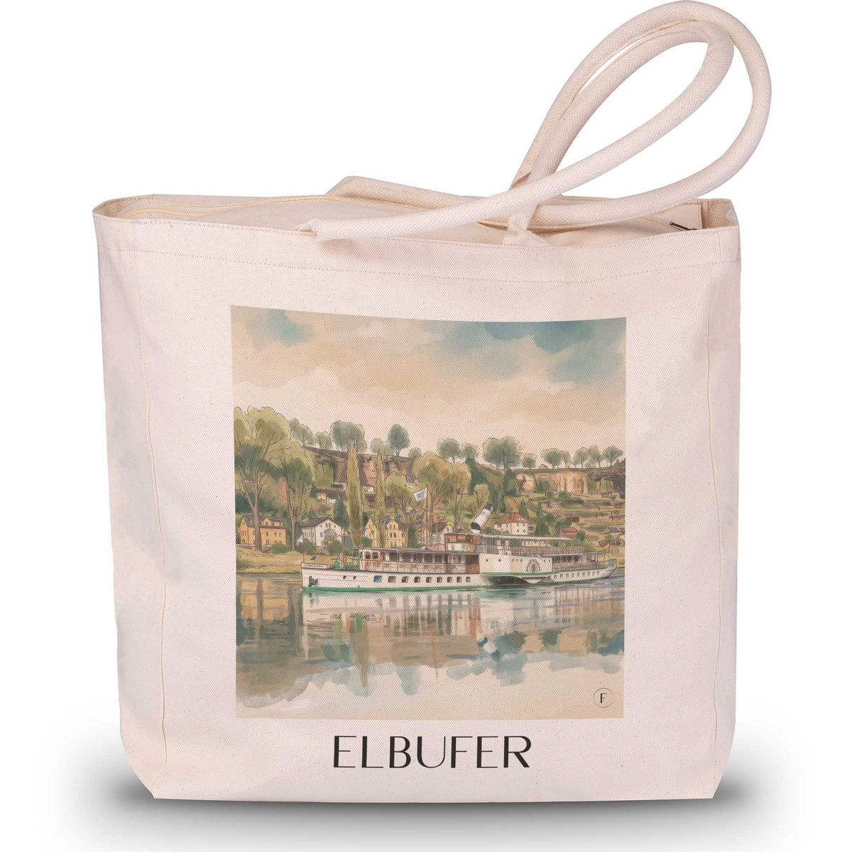 elbufer-pirna-deutschland-einkaufstasche-aquarell