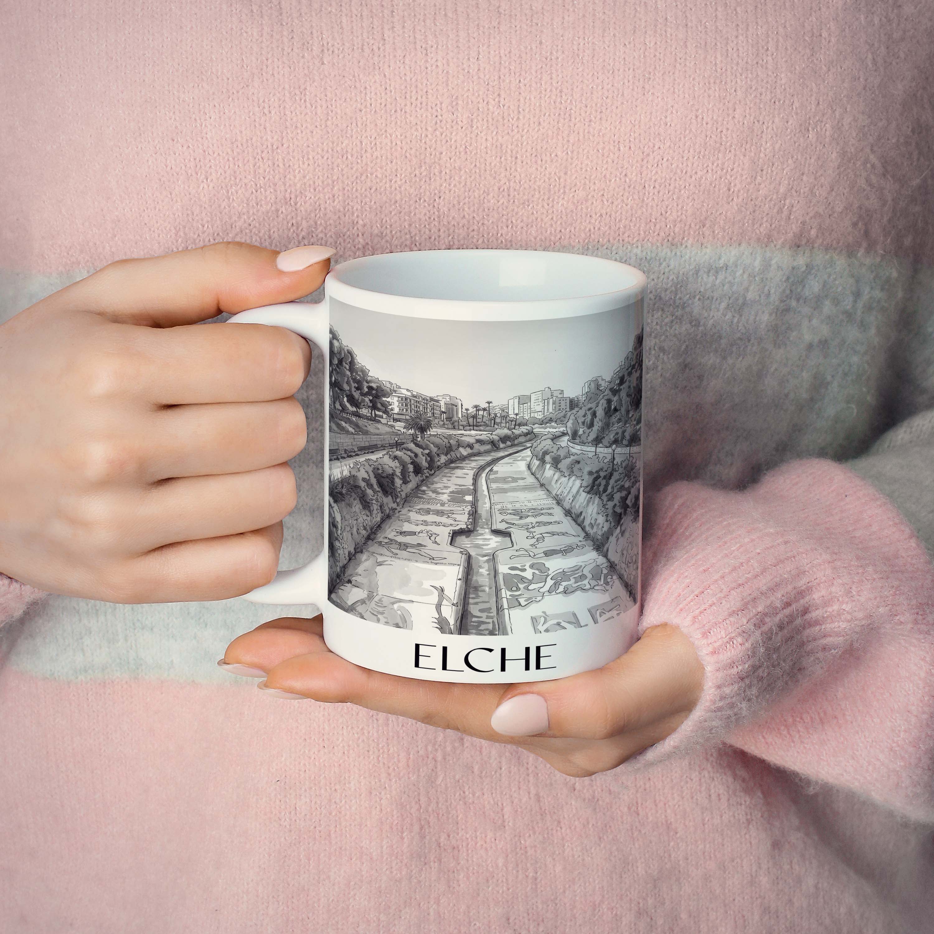 elche-spanien-spanien-und-spanien-kaffeebecher-aquarell-schwarz-weiss