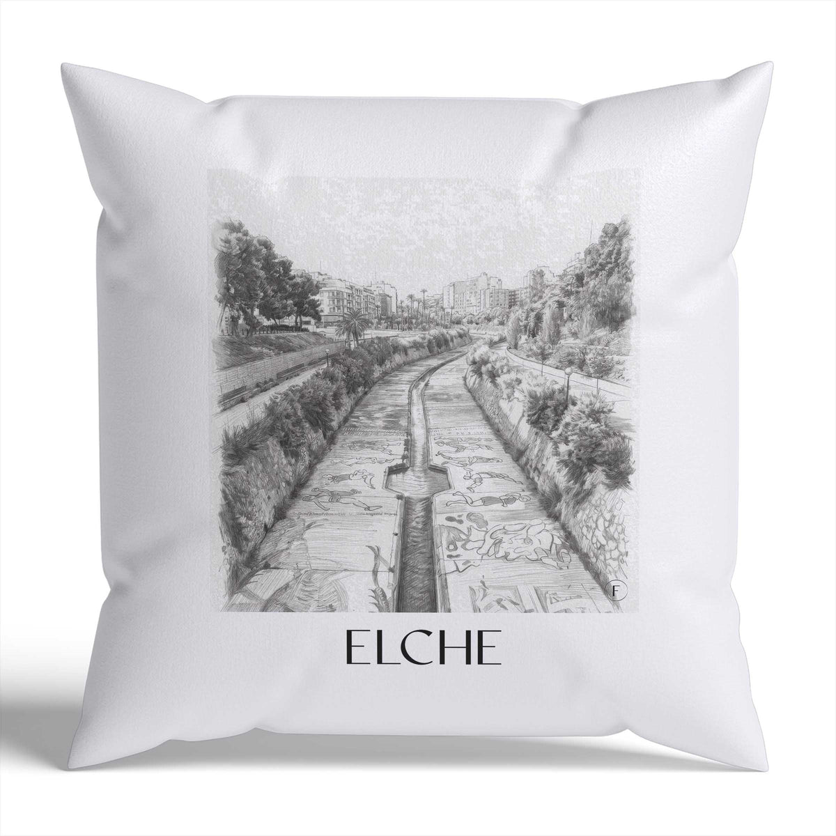 elche-spanien-spanien-kissenbezug-bleistift-zeichnung-drawing