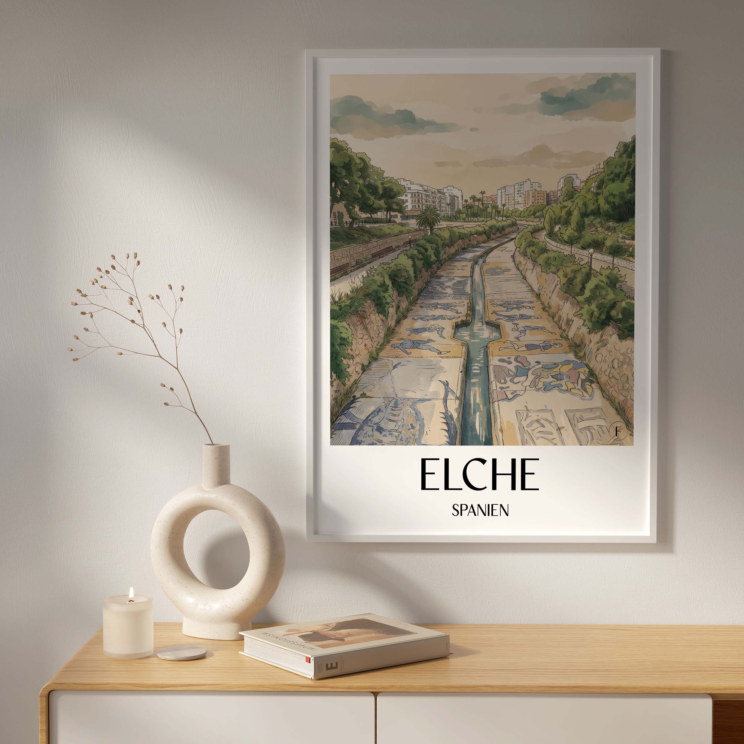 elche-spanien-spanien-poster-aquarell