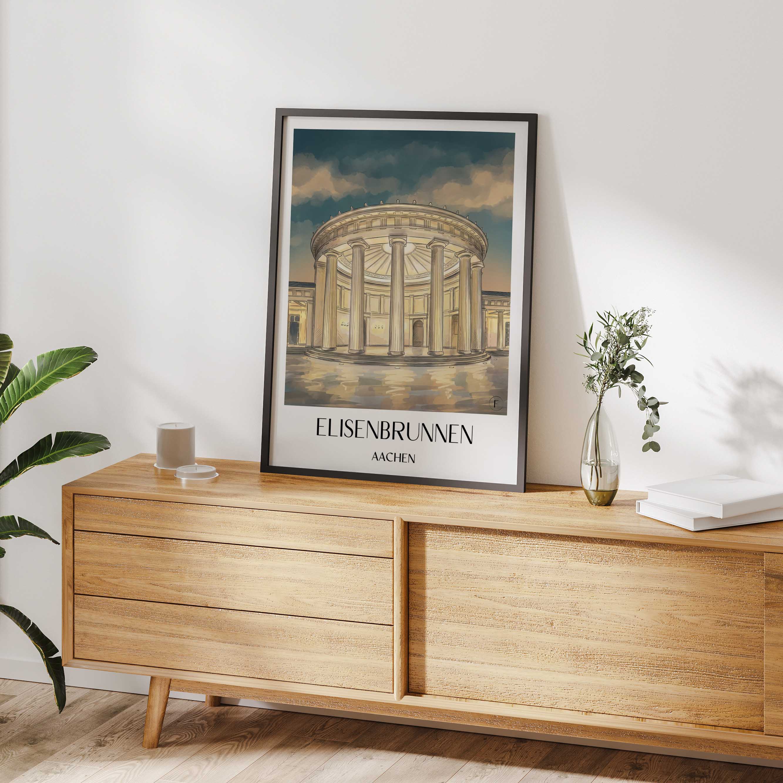 elisenbrunnen-aachen-deutschland-poster-aquarell