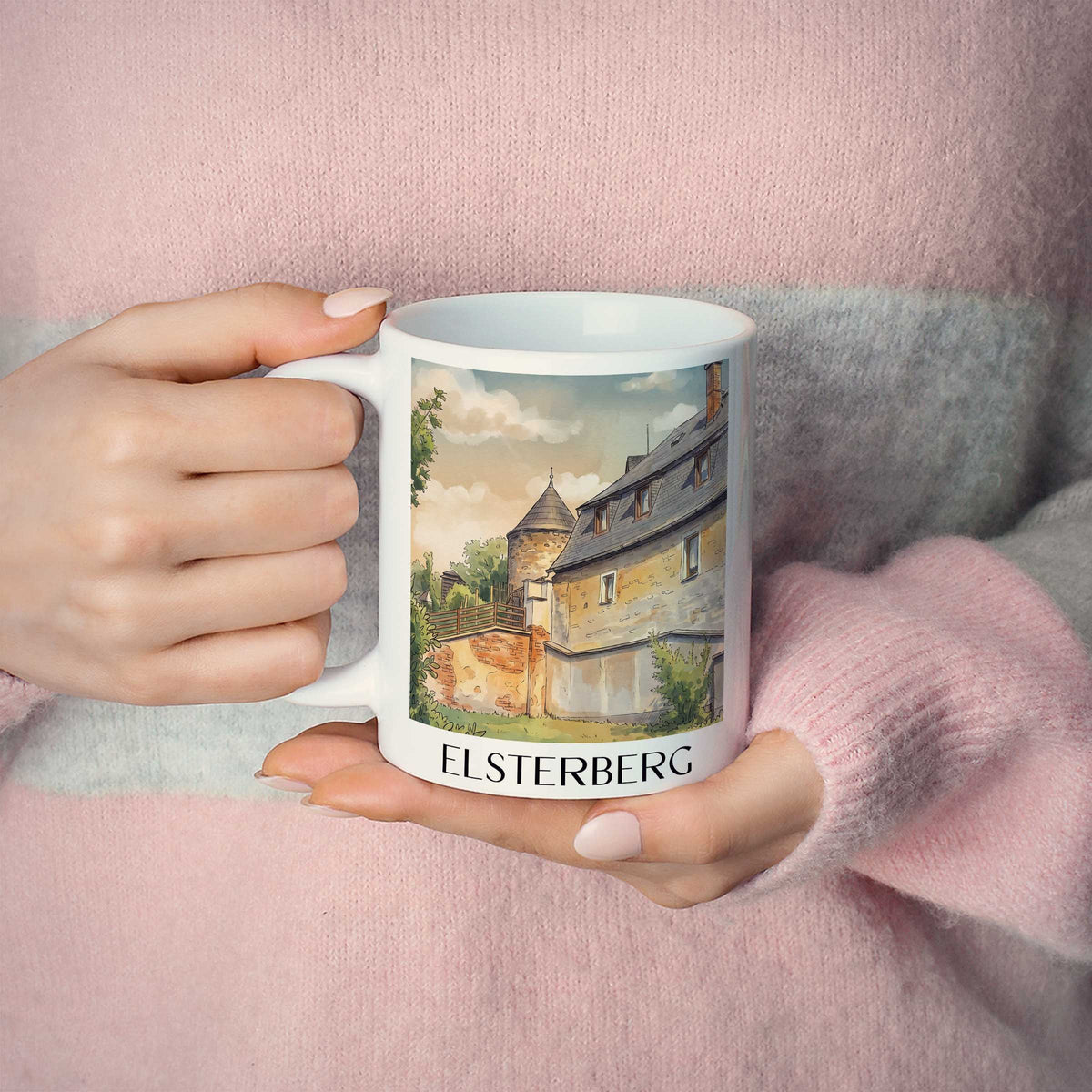 elsterberg-vogtland-deutschland-kaffeebecher-aquarell