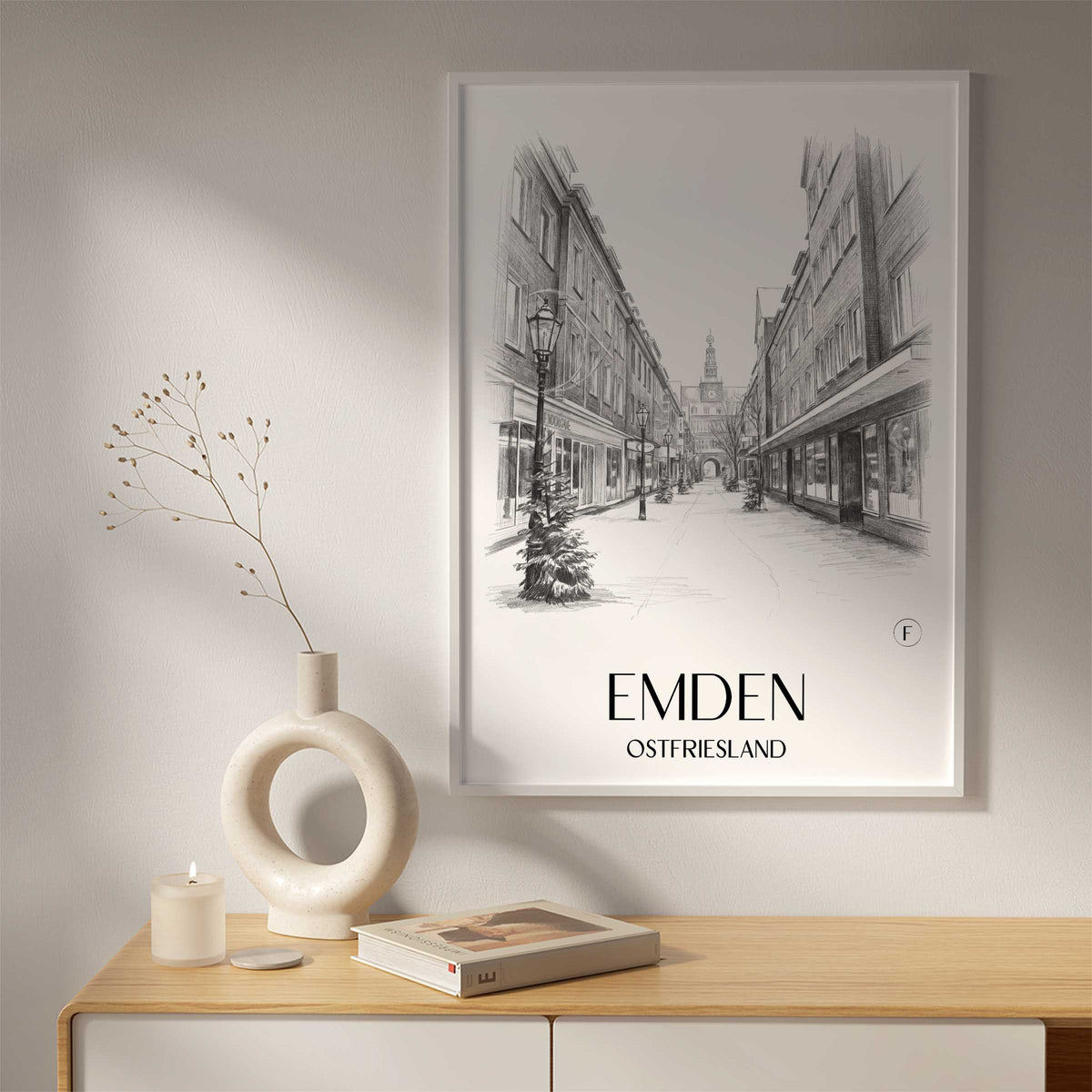 emden-ostfriesland-deutschland-poster-bleistift-zeichnung-drawing