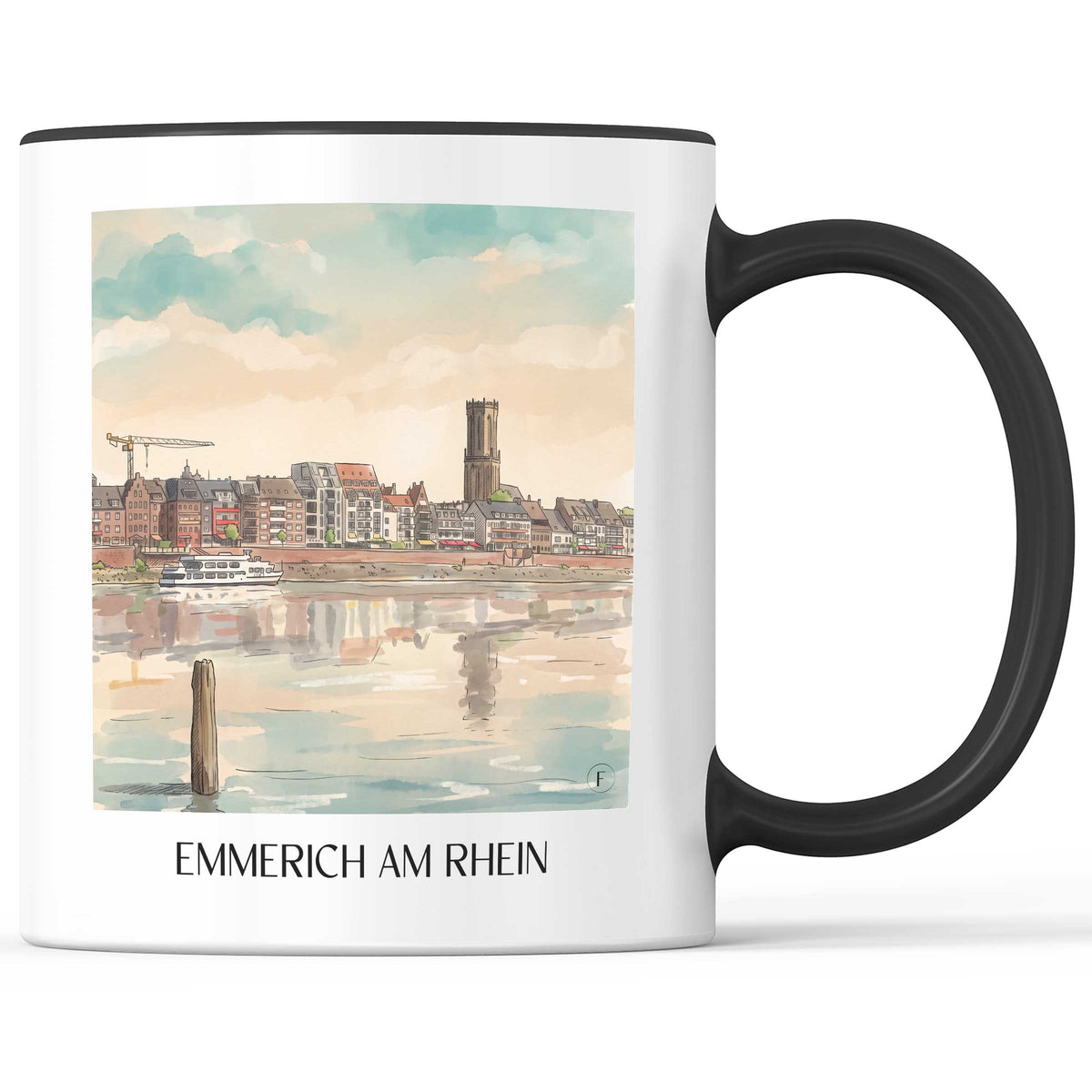 emmerich-am-rhein-niederrhein-deutschland-kaffeebecher-aquarell