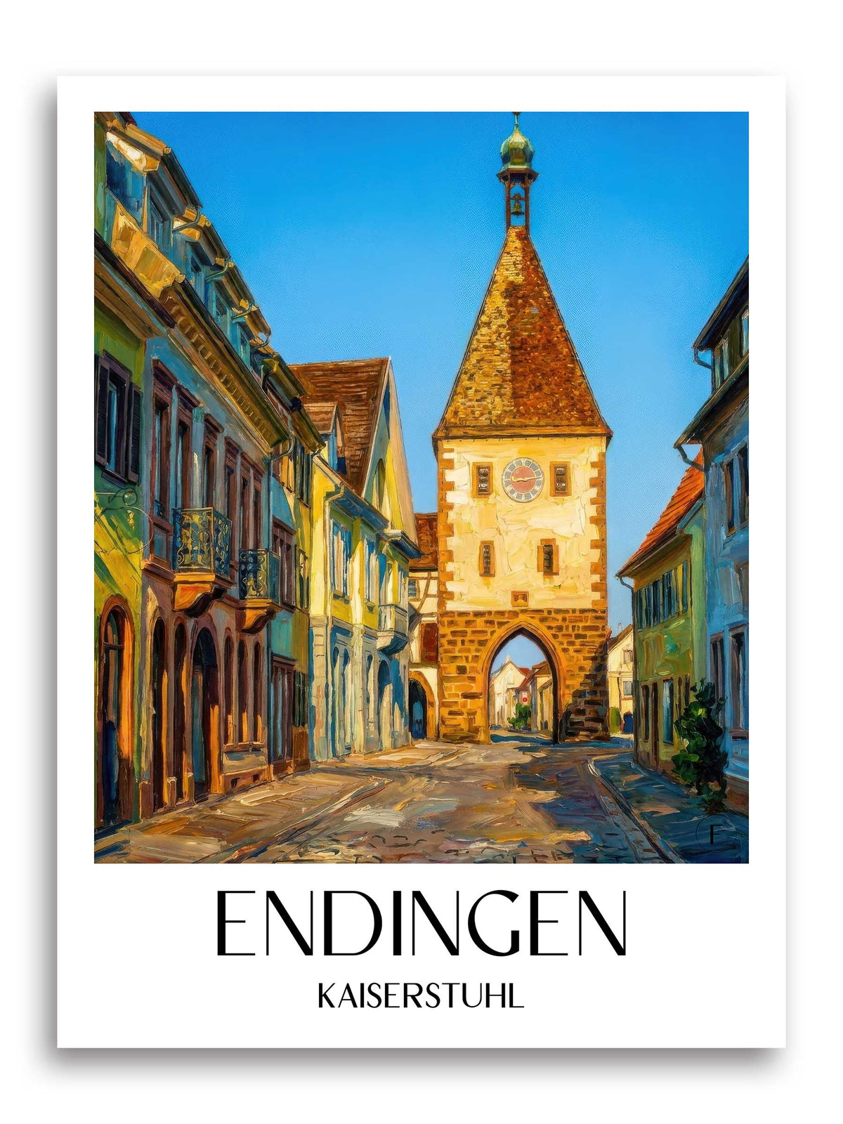 endingen-kaiserstuhl-deutschland-poster-oil-painting-oelgemaelde