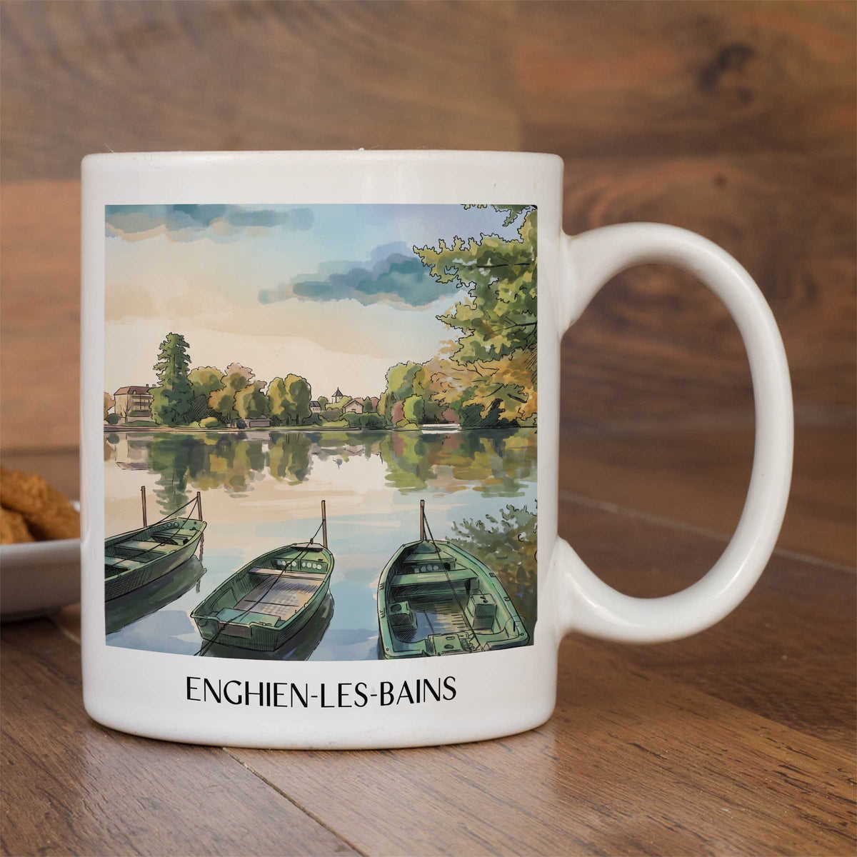 enghien-les-bains-vallée-de-montmorency-frankreich-kaffeebecher-aquarell