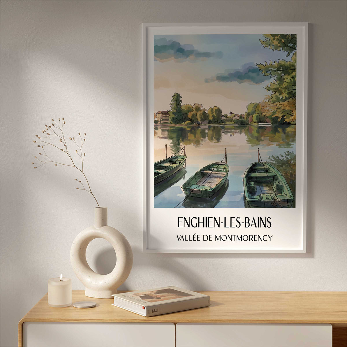 enghien-les-bains-vallée-de-montmorency-frankreich-poster-aquarell