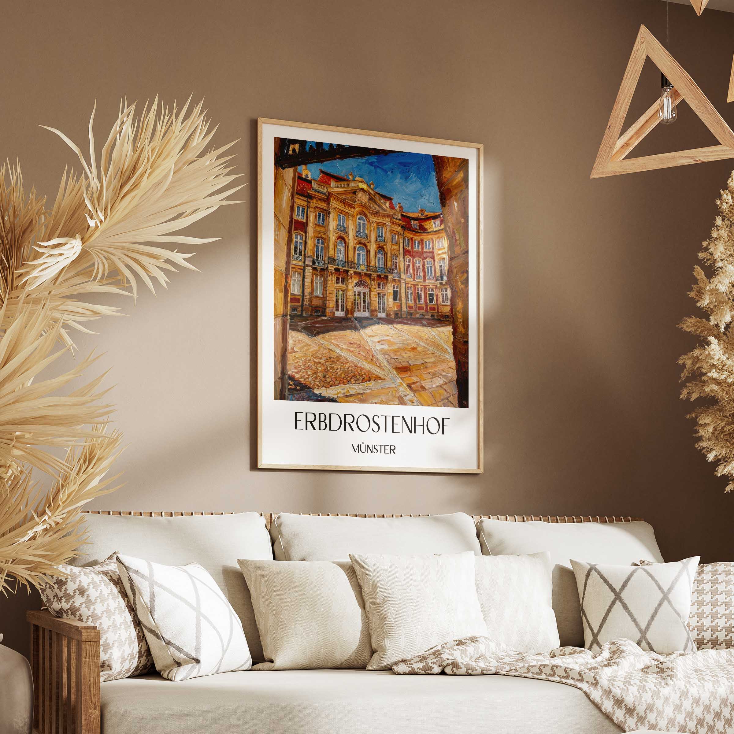 erbdrostenhof-münster-deutschland-poster-oil-painting-oelgemaelde