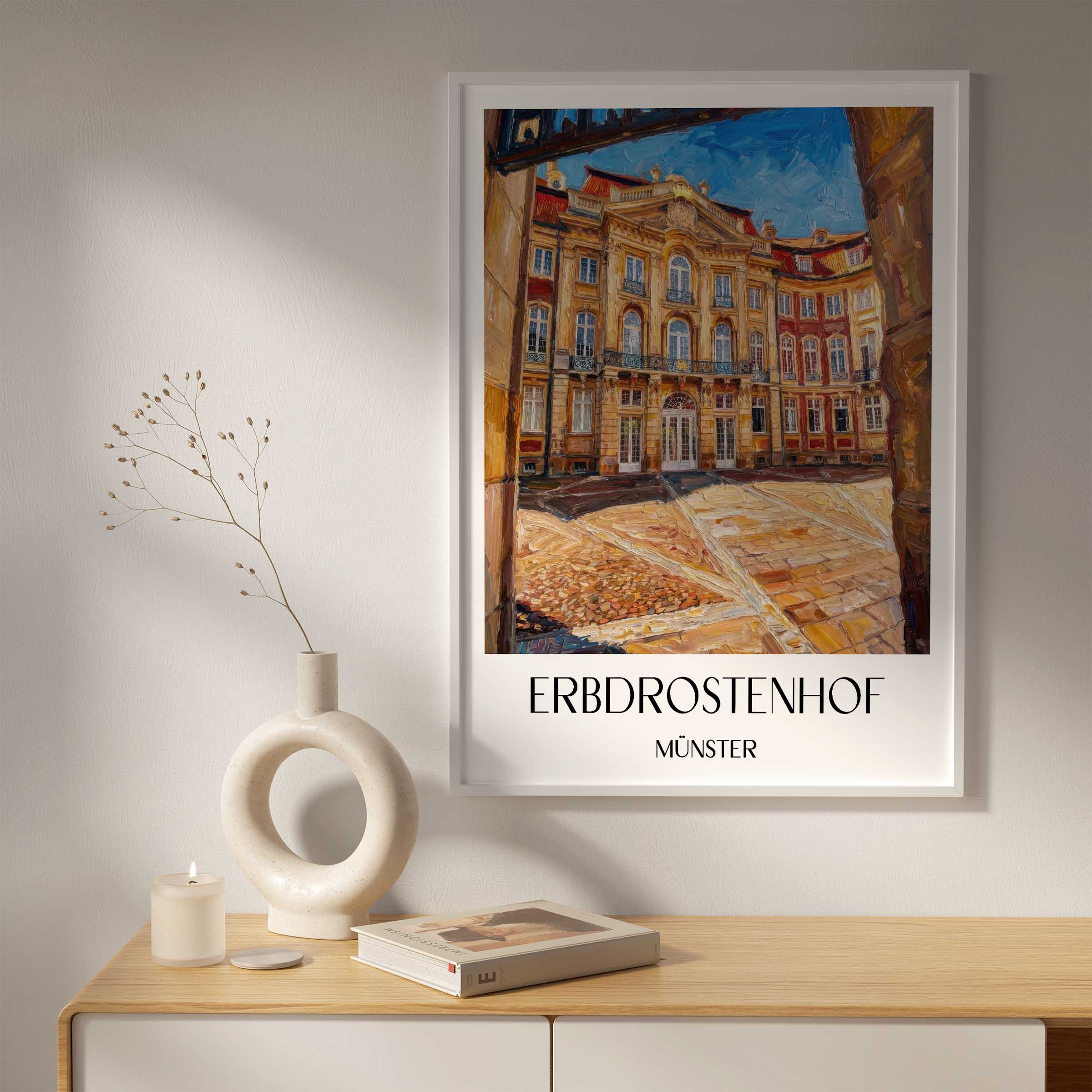 erbdrostenhof-münster-deutschland-poster-oil-painting-oelgemaelde