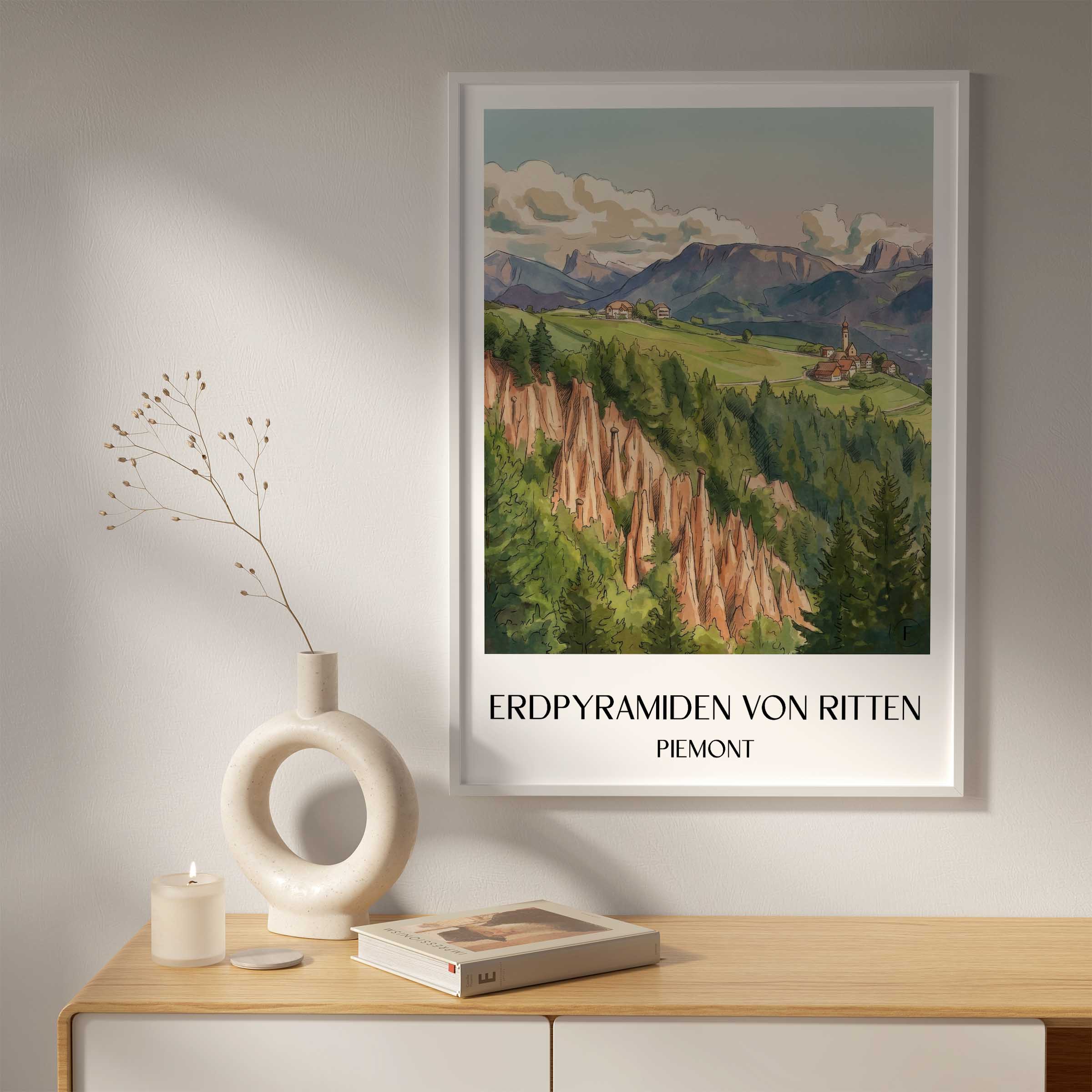 erdpyramiden-von-ritten-südtirol-italien-poster-aquarell