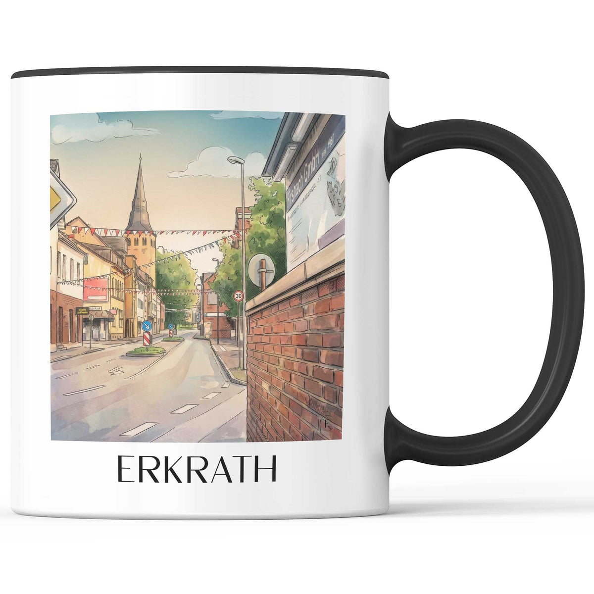 erkrath-rheinland-deutschland-kaffeebecher-aquarell