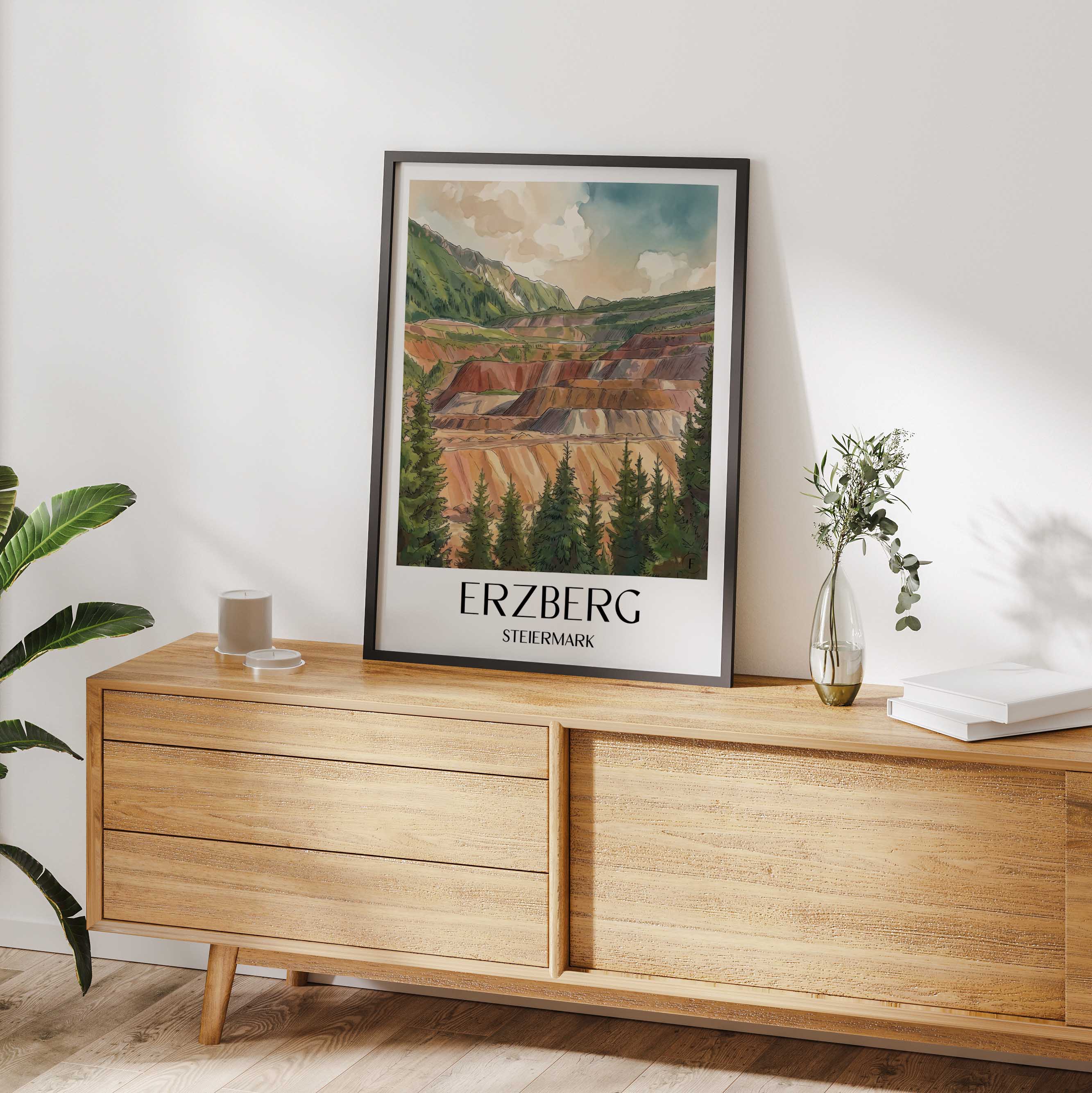 erzberg-steiermark-österreich-poster-aquarell