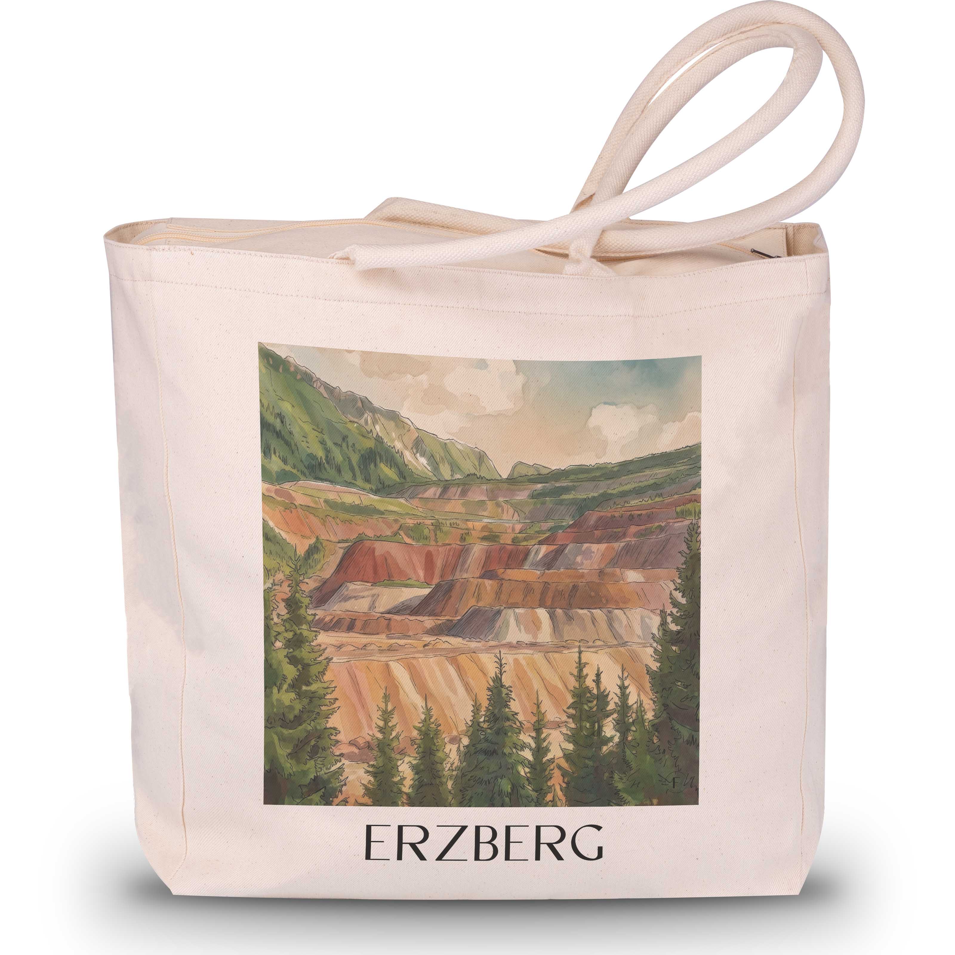 erzberg-steiermark-österreich-einkaufstasche-aquarell