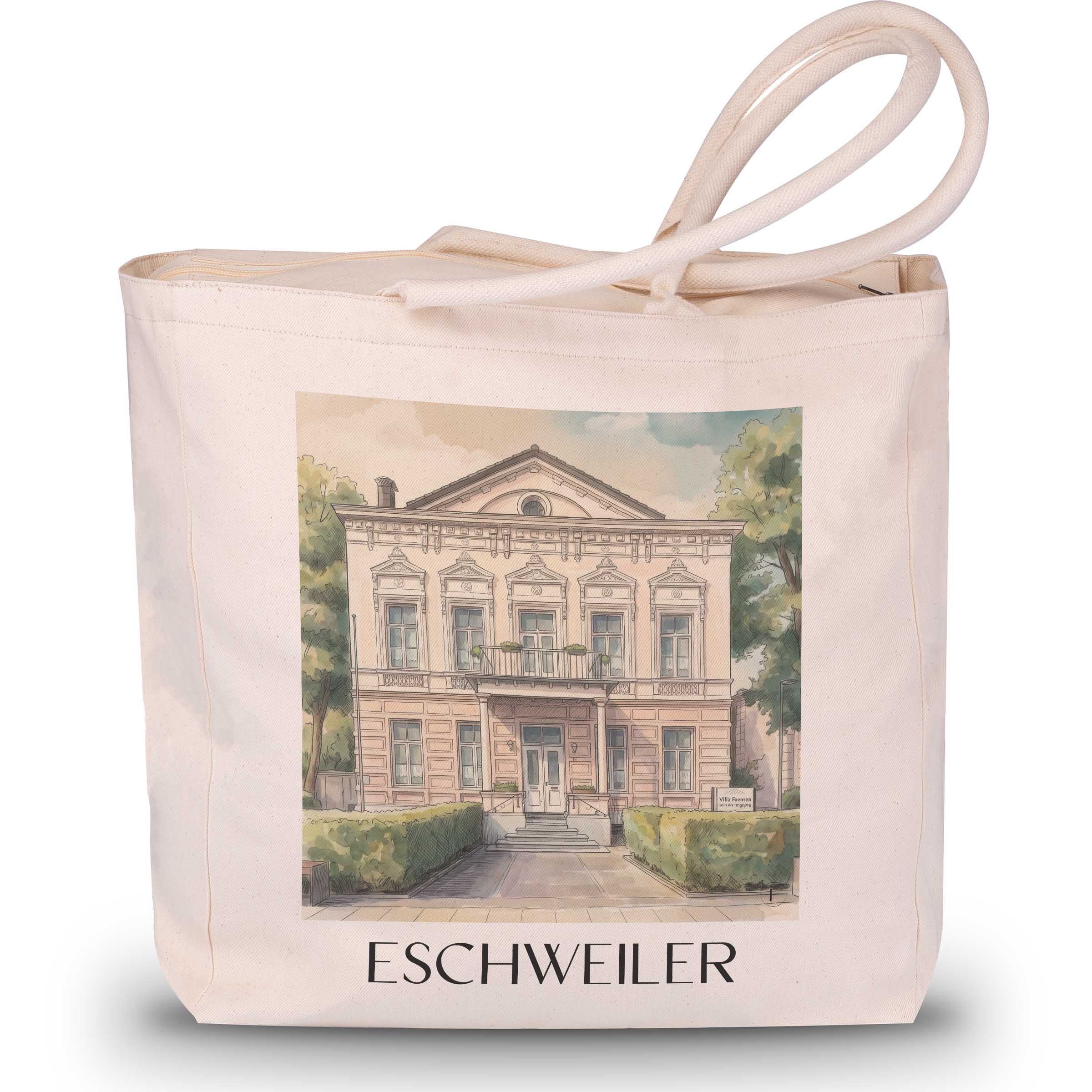 Eschweiler Shopping Tasche - Rheinland - Deutschland Tote Bag - Einkaufstasche im Aquarell Stil - favplace