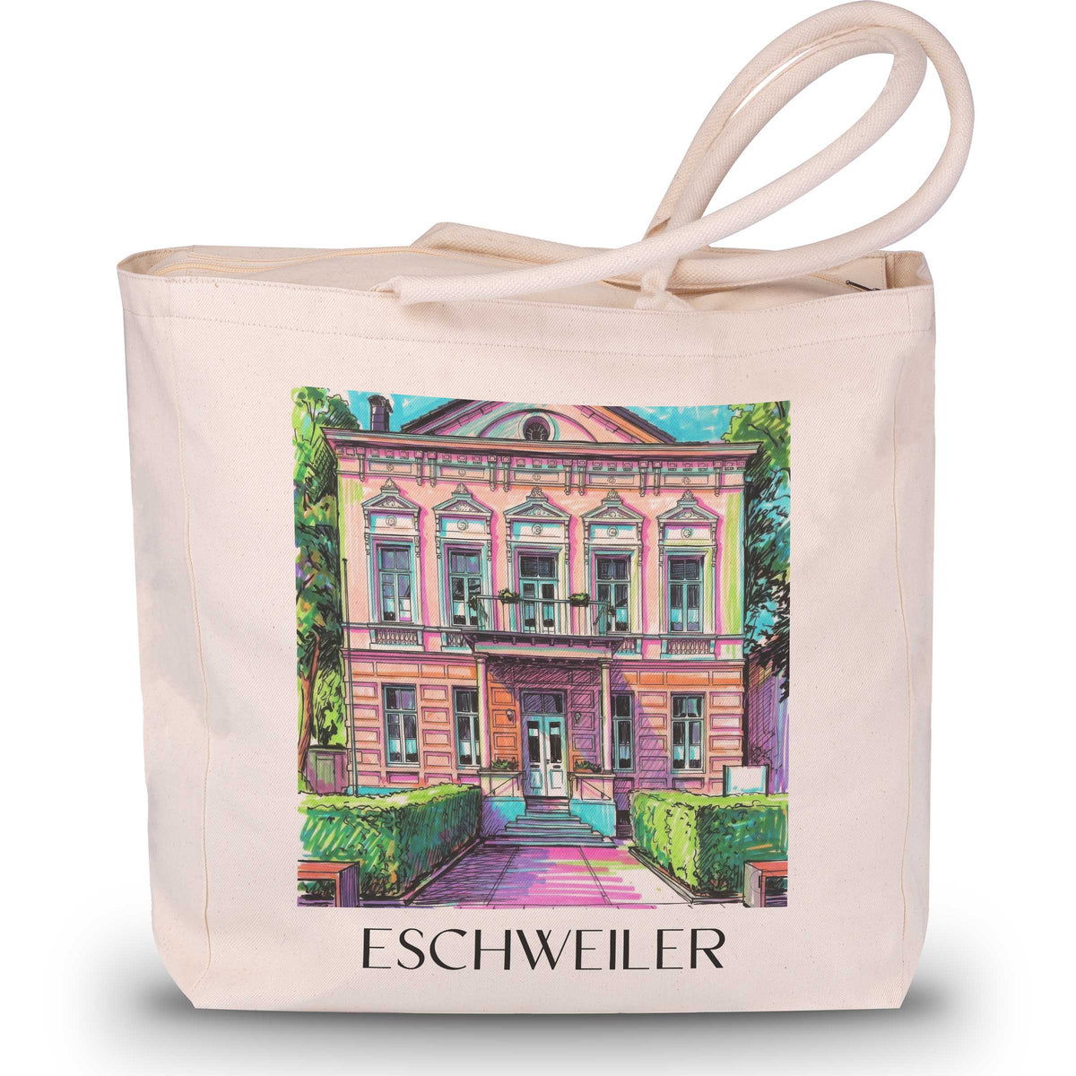 Eschweiler Shopping Tasche - Rheinland - Deutschland Tote Bag - Einkaufstasche im Tag Graffiti Stil - favplace