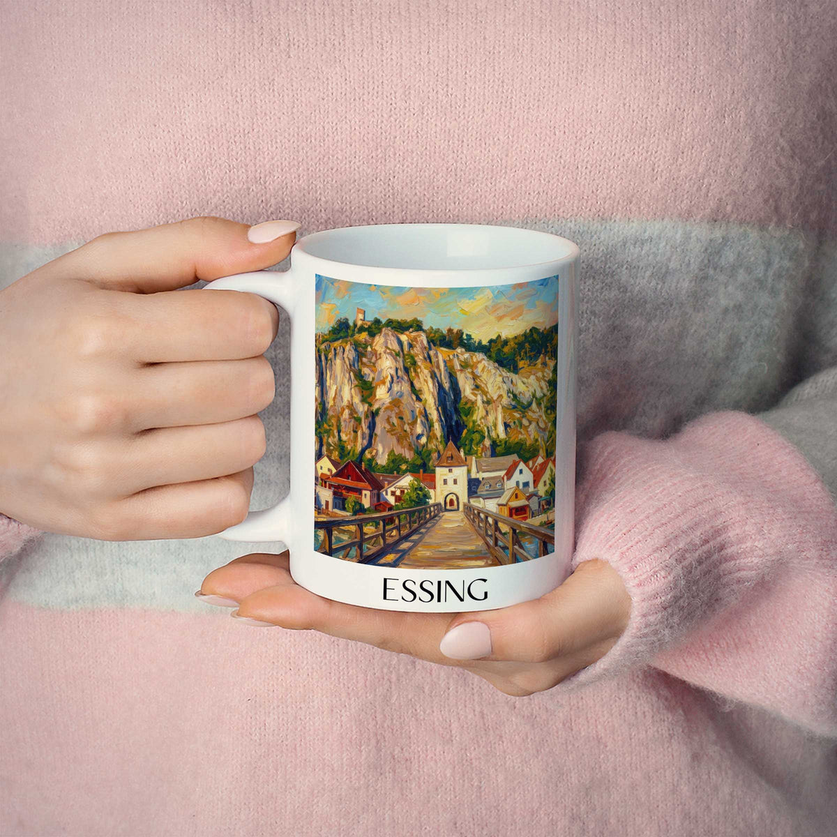 essing-altmühltal-deutschland-kaffeebecher-oil-painting-oelgemaelde