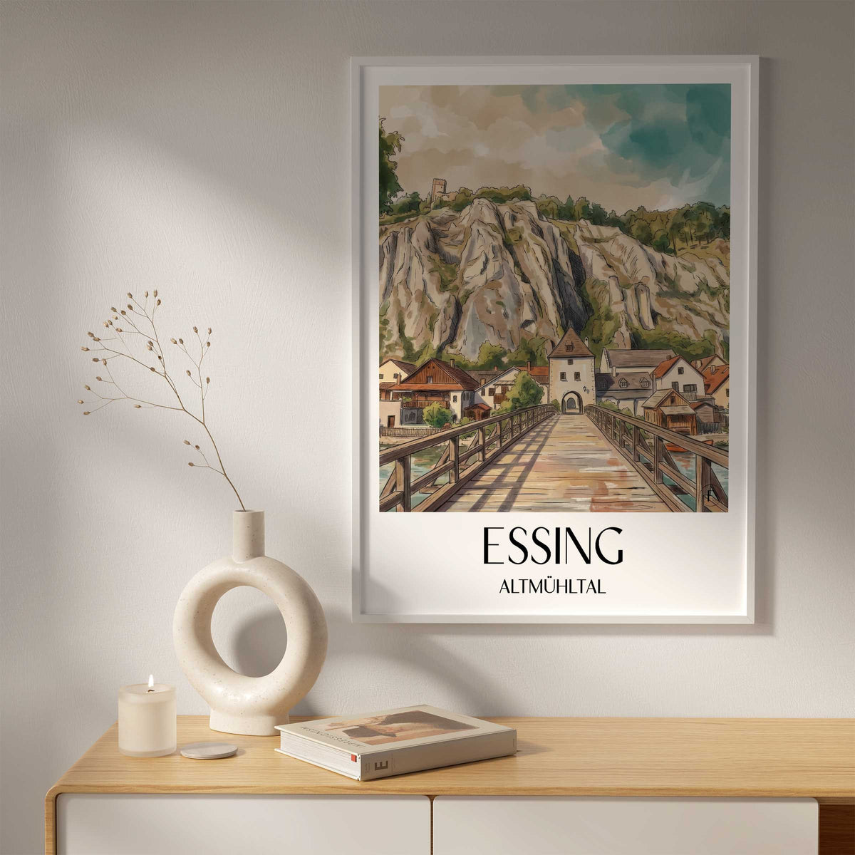 essing-altmühltal-deutschland-poster-aquarell