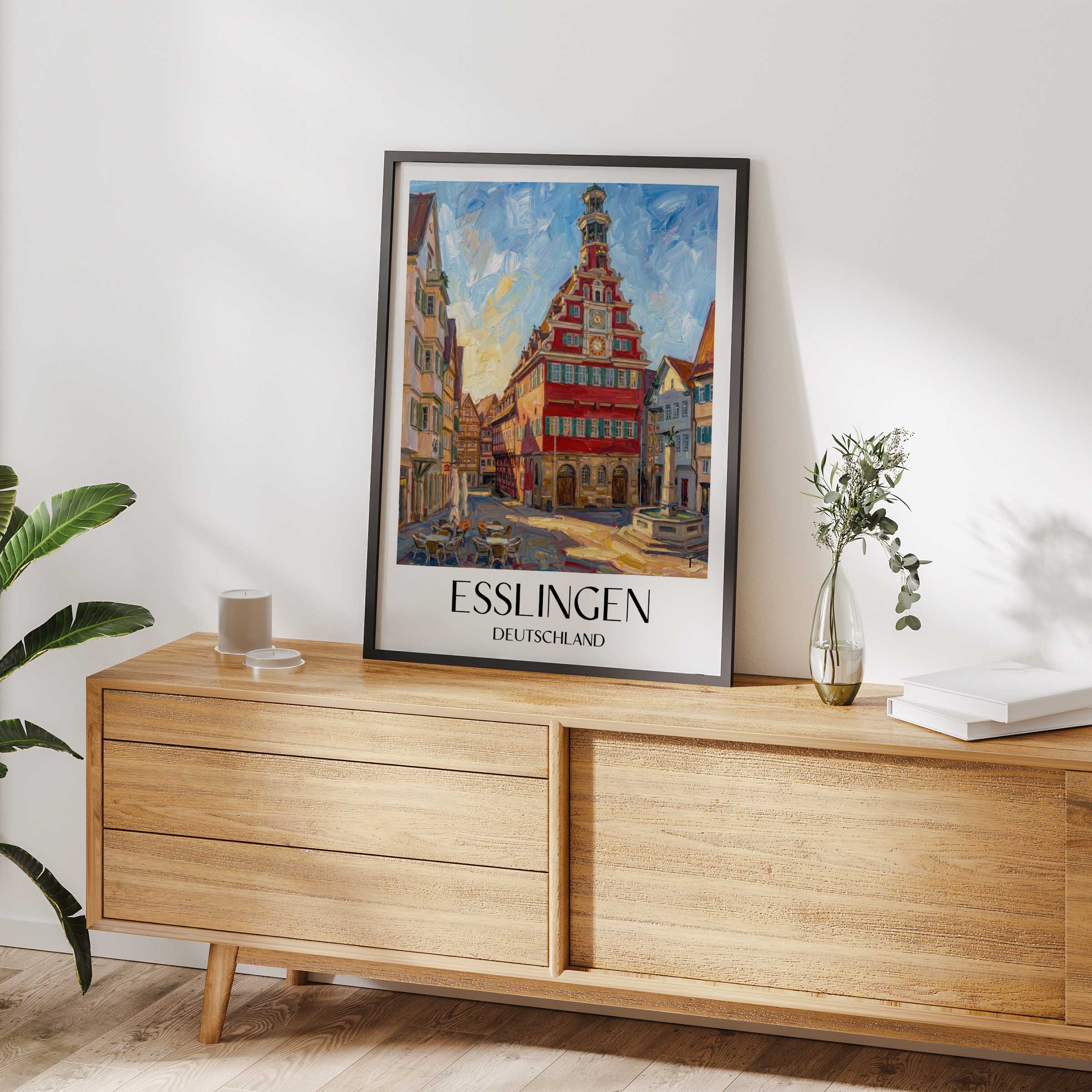 esslingen-deutschland-poster-oil-painting-oelgemaelde