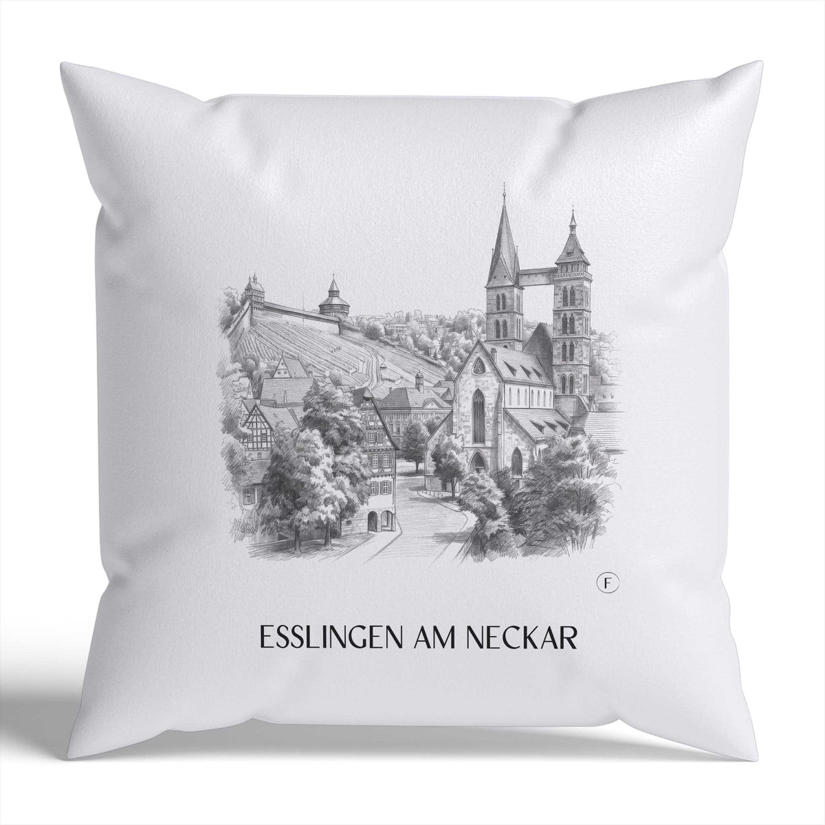 esslingen-am-neckar-neckartal-deutschland-kissenbezug-bleistift-zeichnung-drawing
