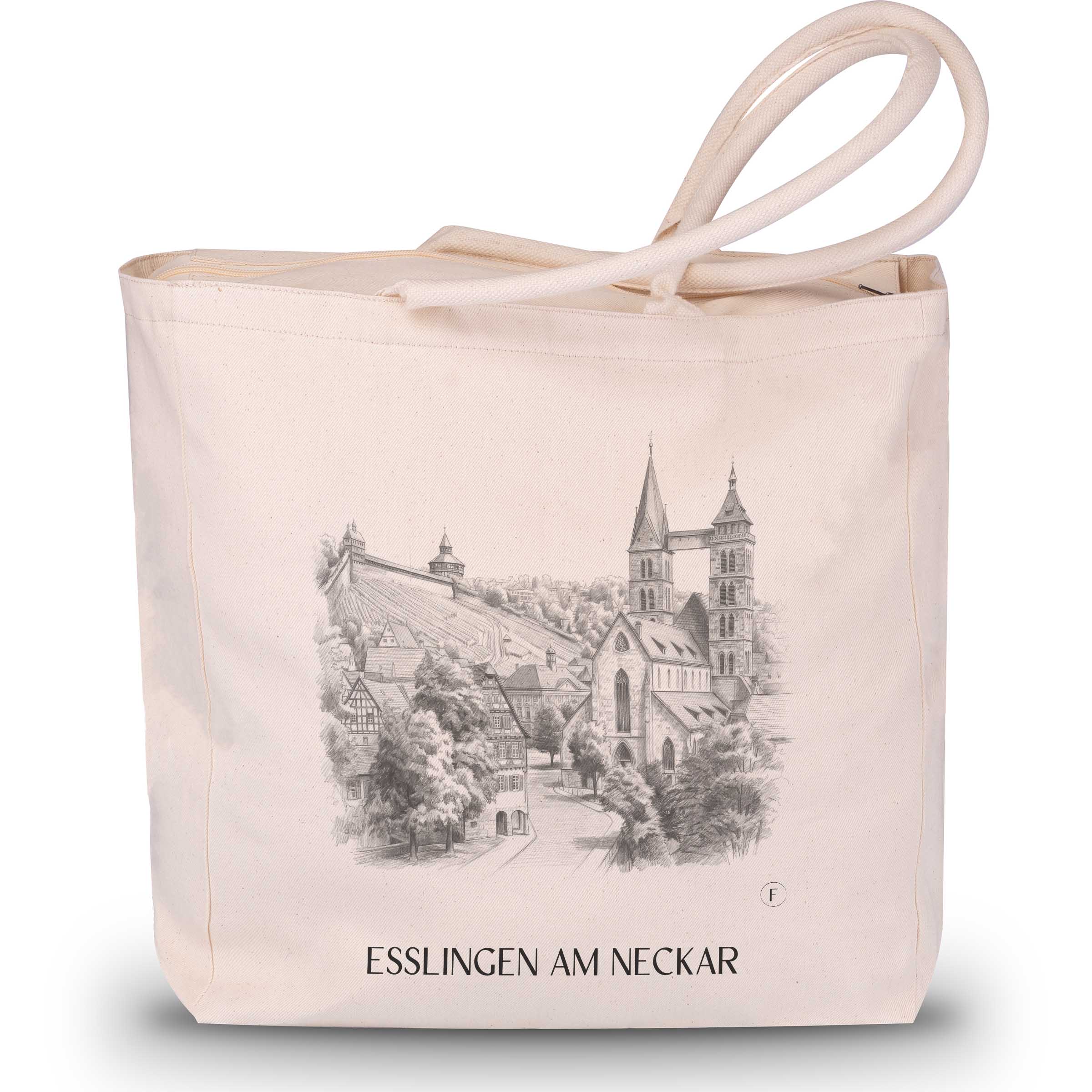 esslingen-am-neckar-neckartal-deutschland-einkaufstasche-bleistift-zeichnung-drawing