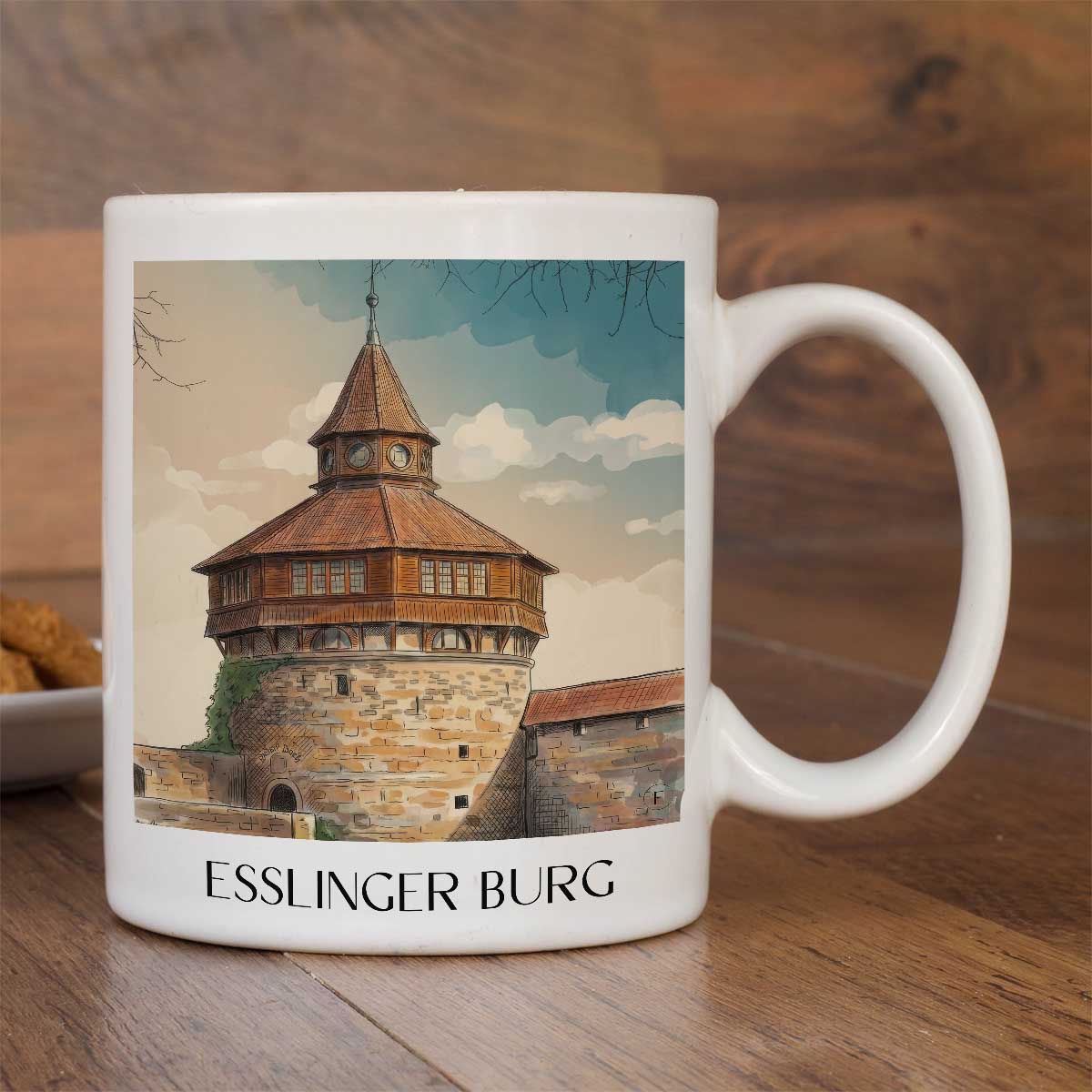 esslinger-burg-württemberg-deutschland-kaffeebecher-aquarell