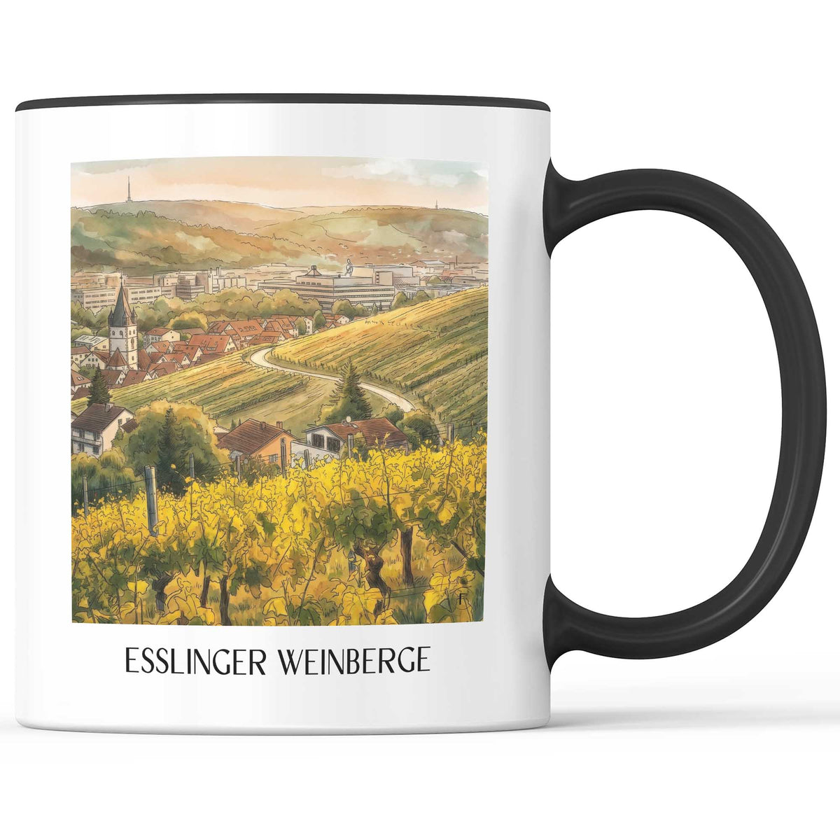esslinger-weinberge-württemberg-deutschland-kaffeebecher-aquarell
