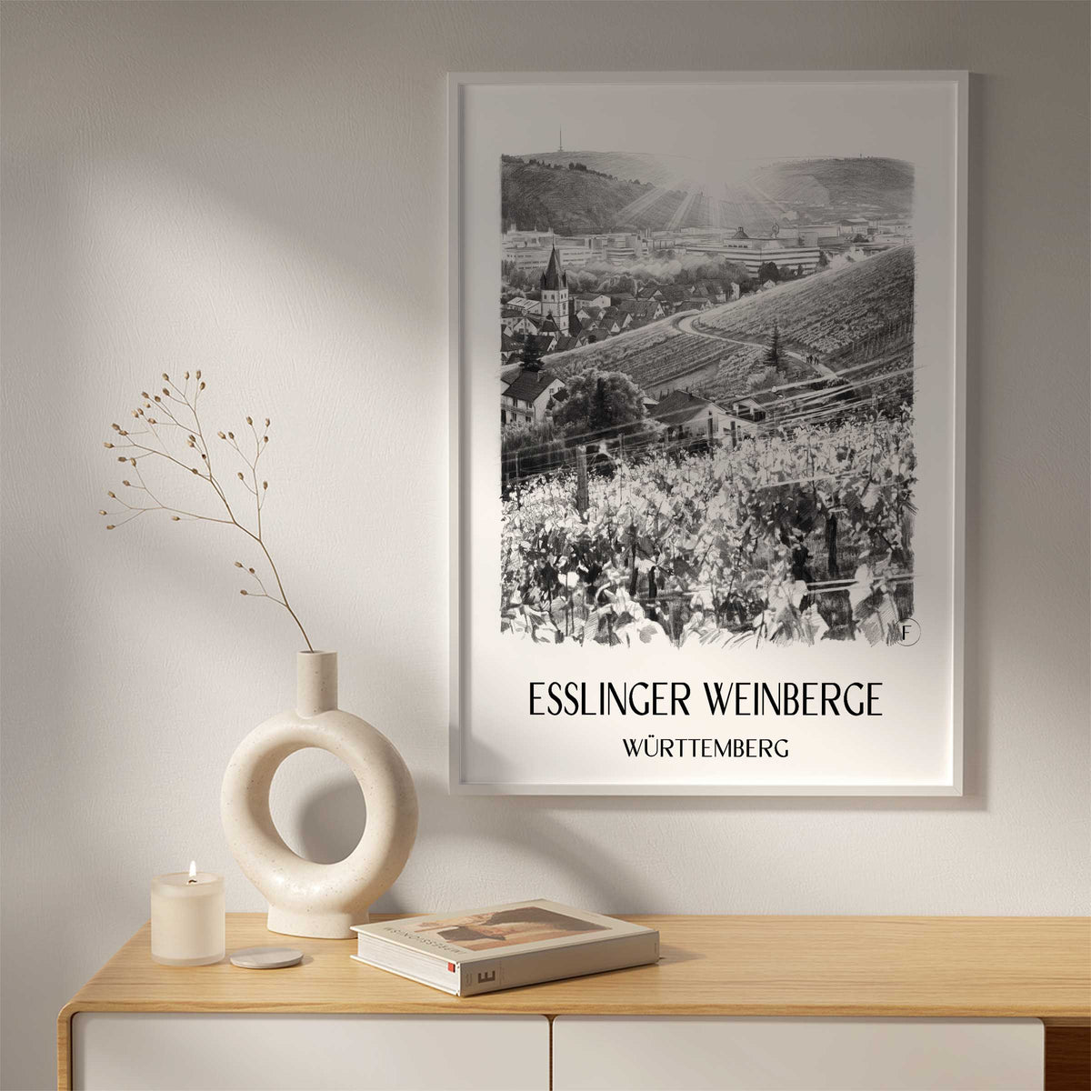 esslinger-weinberge-württemberg-deutschland-poster-bleistift-zeichnung-drawing