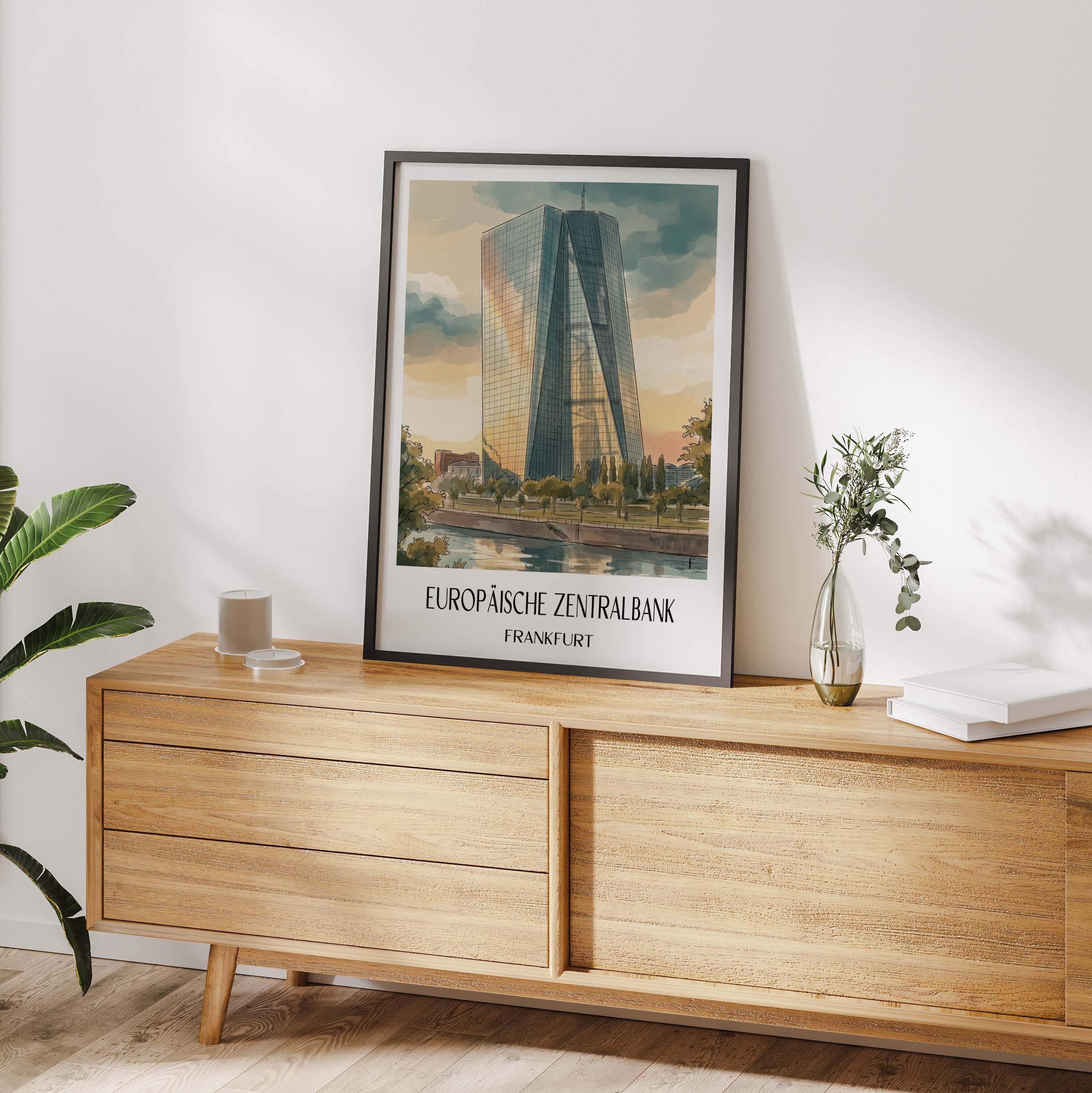 europäische-zentralbank-frankfurt-deutschland-poster-aquarell