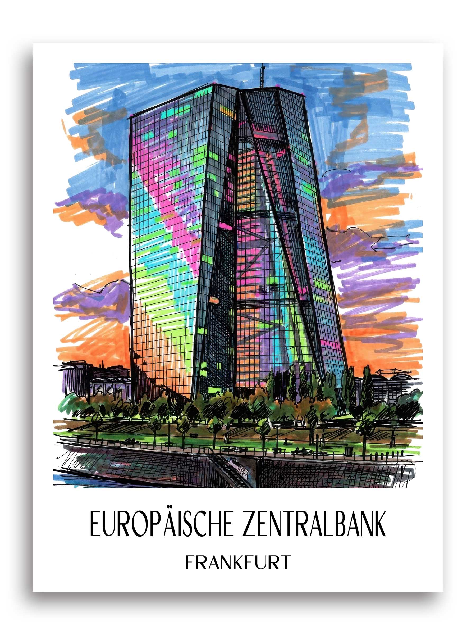 europäische-zentralbank-frankfurt-deutschland-poster-graffiti