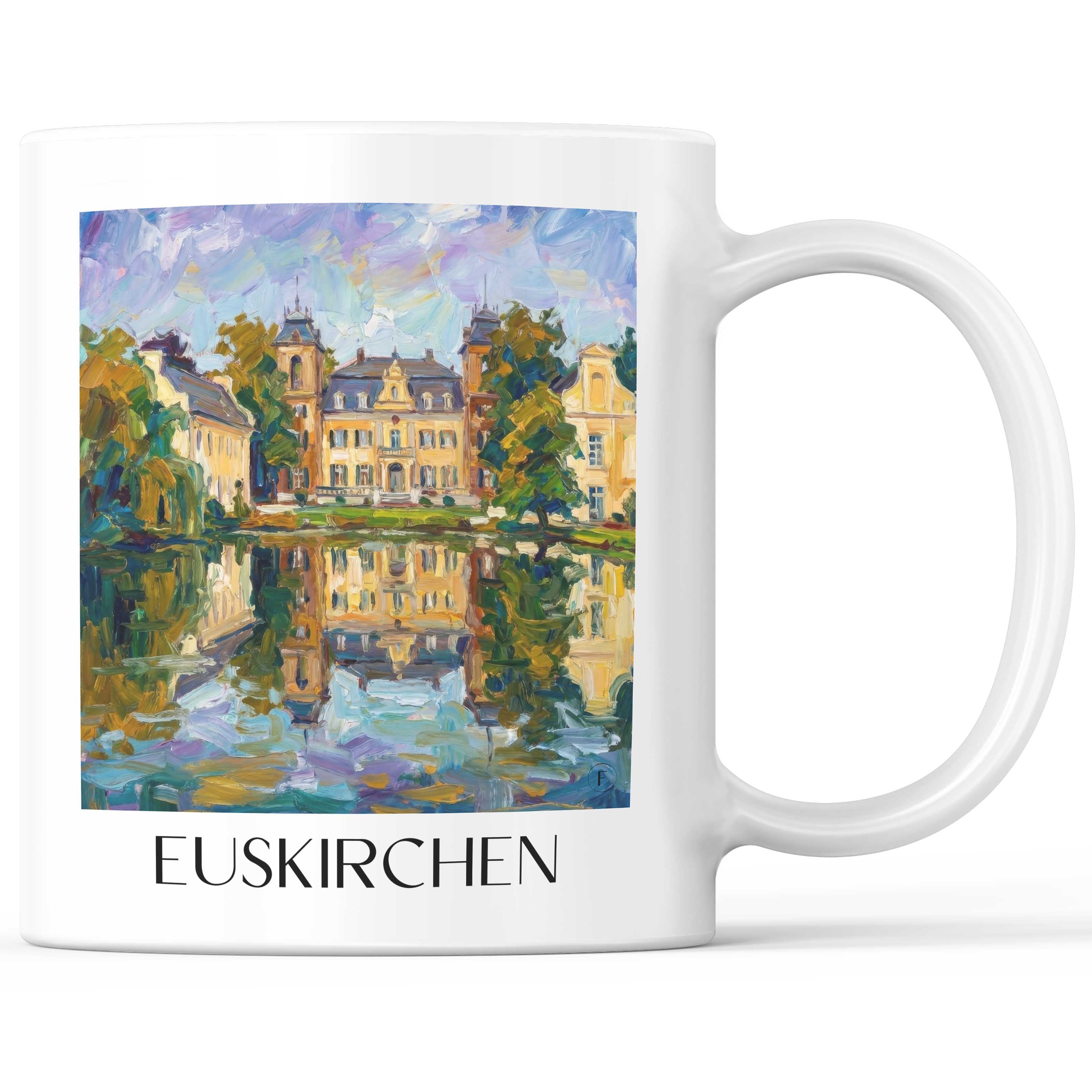 Euskirchen Kaffeebecher - Rheinland - Deutschland Becher - Kaffeetasse im Ölgemälde Stil - favplace