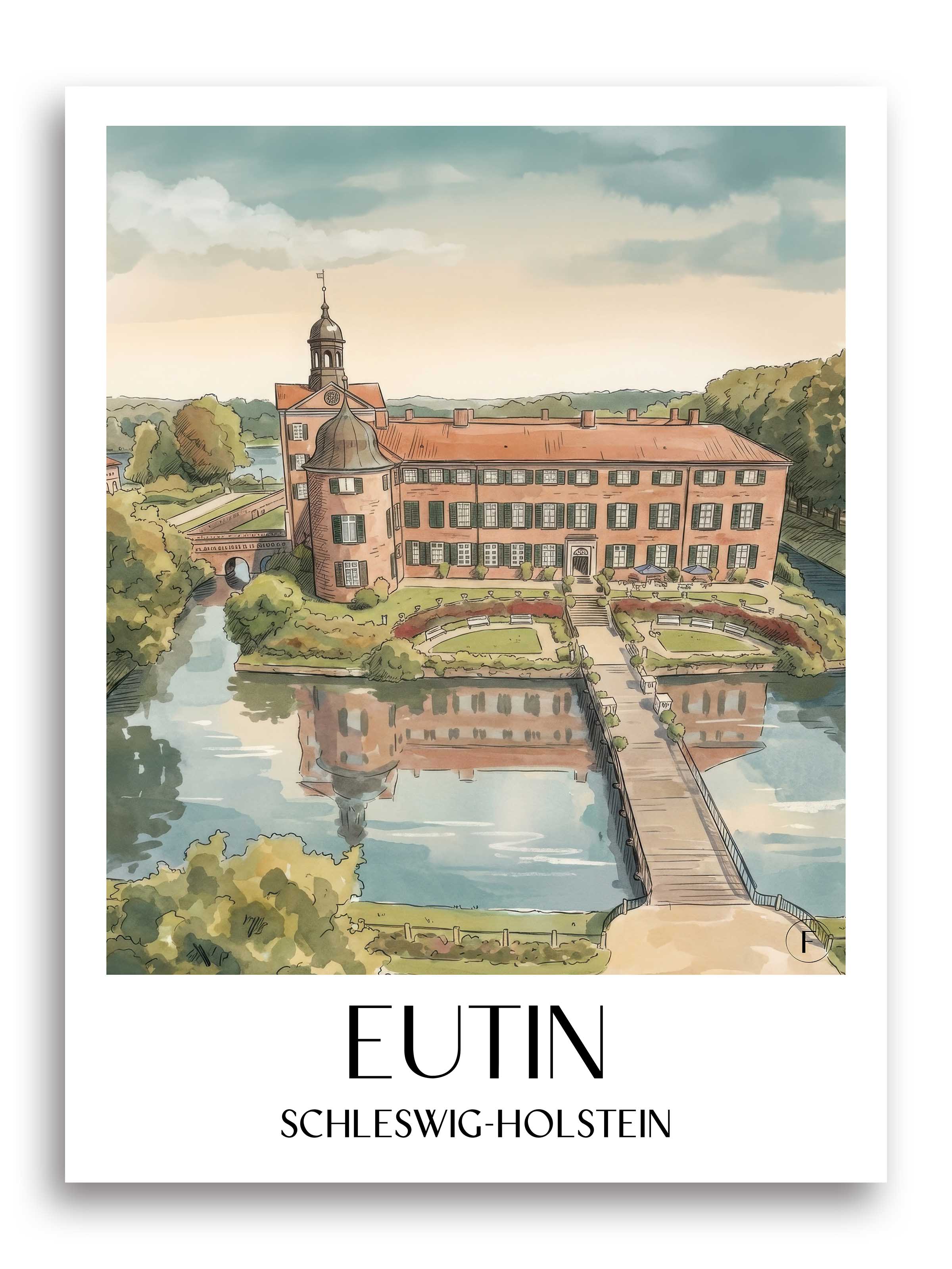 eutin-schleswig-holstein-deutschland-poster-aquarell